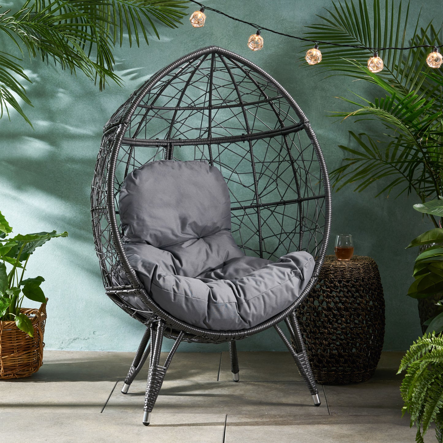 Vimora™ - Gianni Teardrop Chair with Water-Resistant Cushion