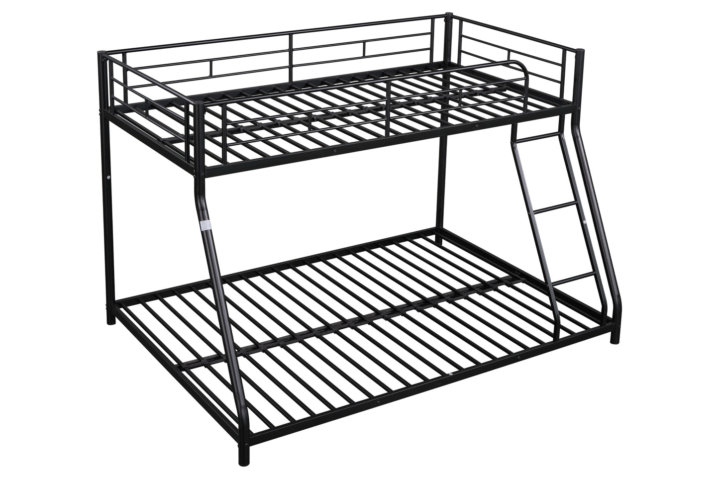 Vimora™ - Sturdy Metal Twin over Full Bunk Bed with Guardrails, Noise Reduction & Space Saving Design