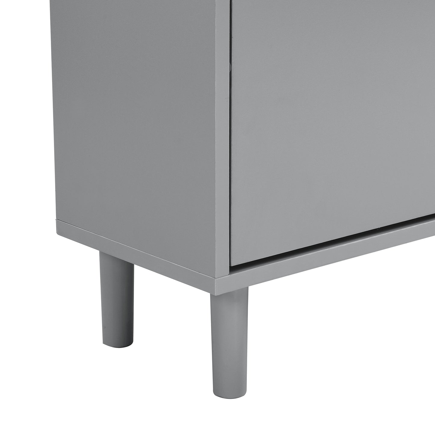 Vimora™ - Grey Narrow Design Shoe Cabinet with 3 Flip Drawers & Hooks