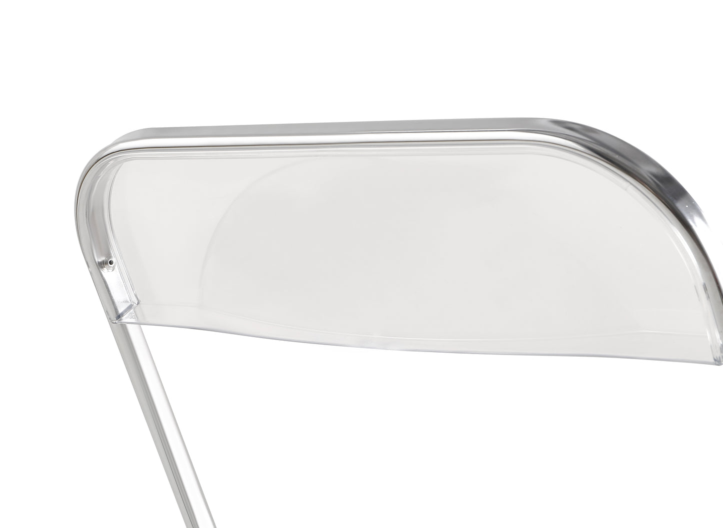 Vimora™ - Stackable Transparent Folding Chair with Chrome Frame