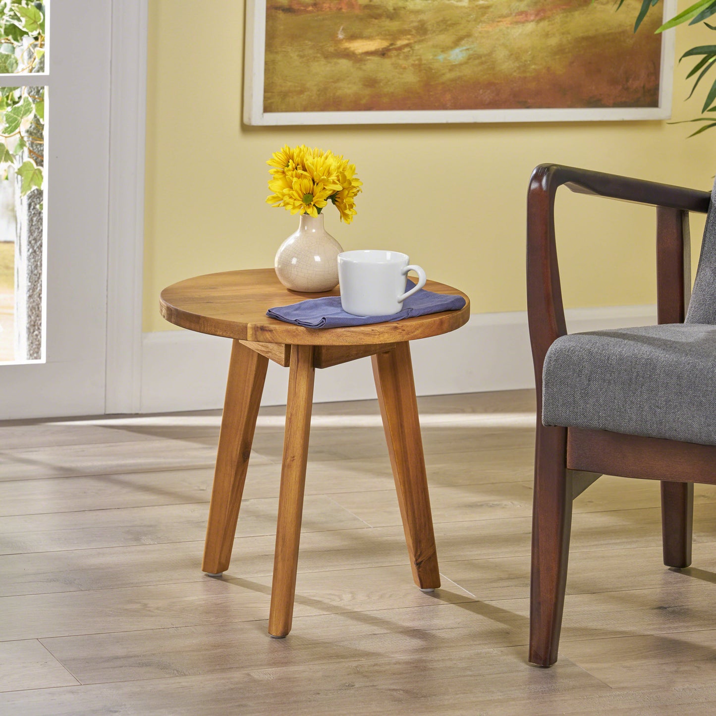 Vimora™ - Marina Acacia Wood Side Table
