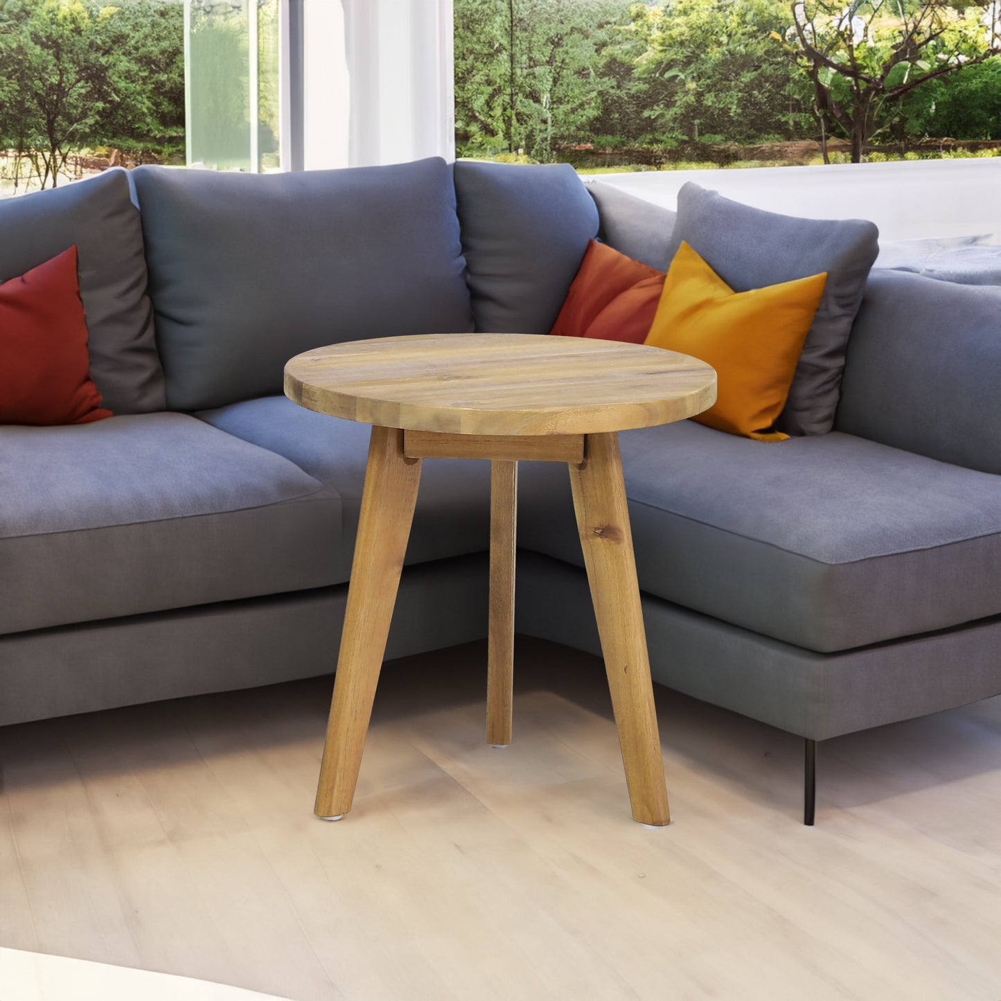 Vimora™ - Marina Acacia Wood Side Table