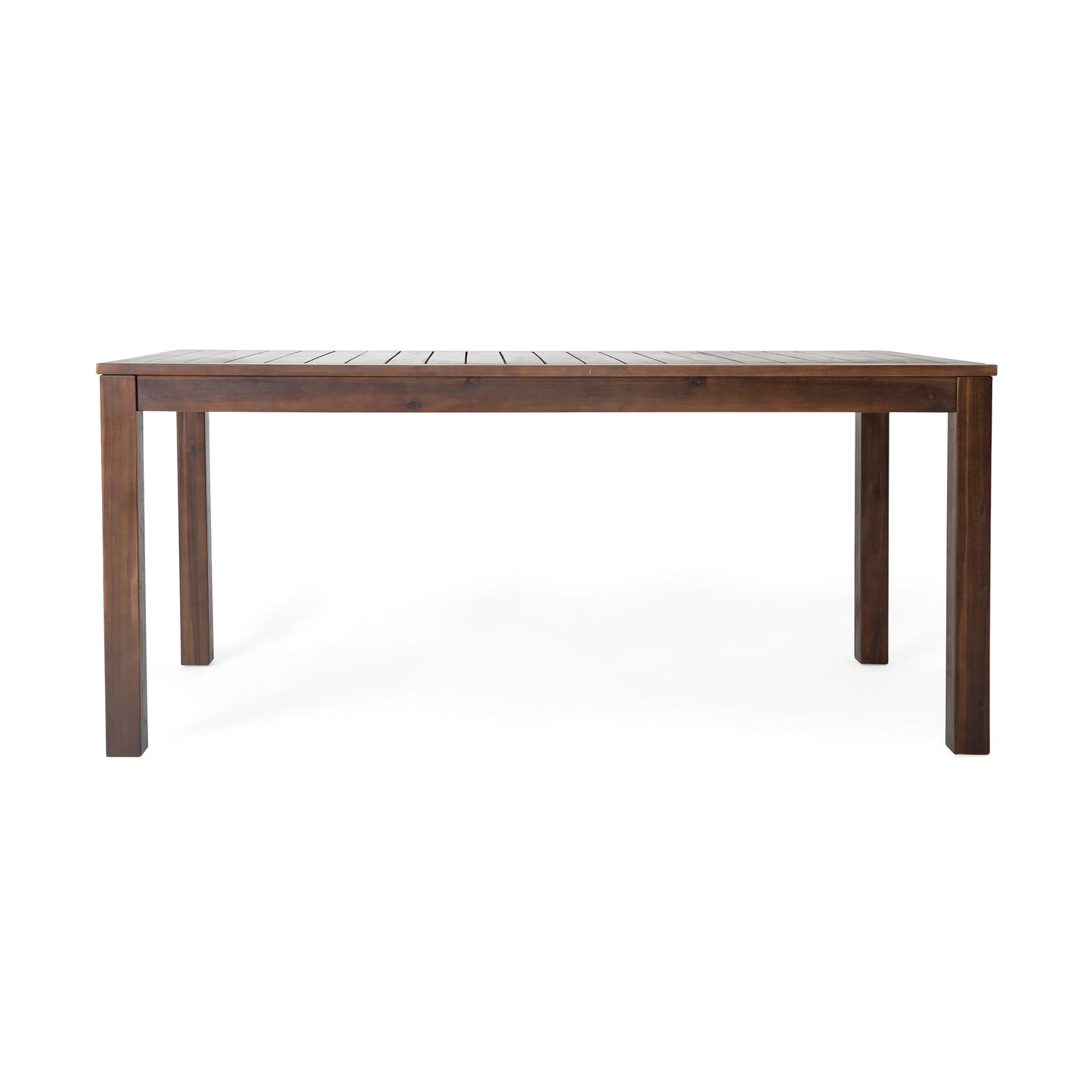 Vimora™ - Dark Brown Acacia Wood 69'' Outdoor Dining Table