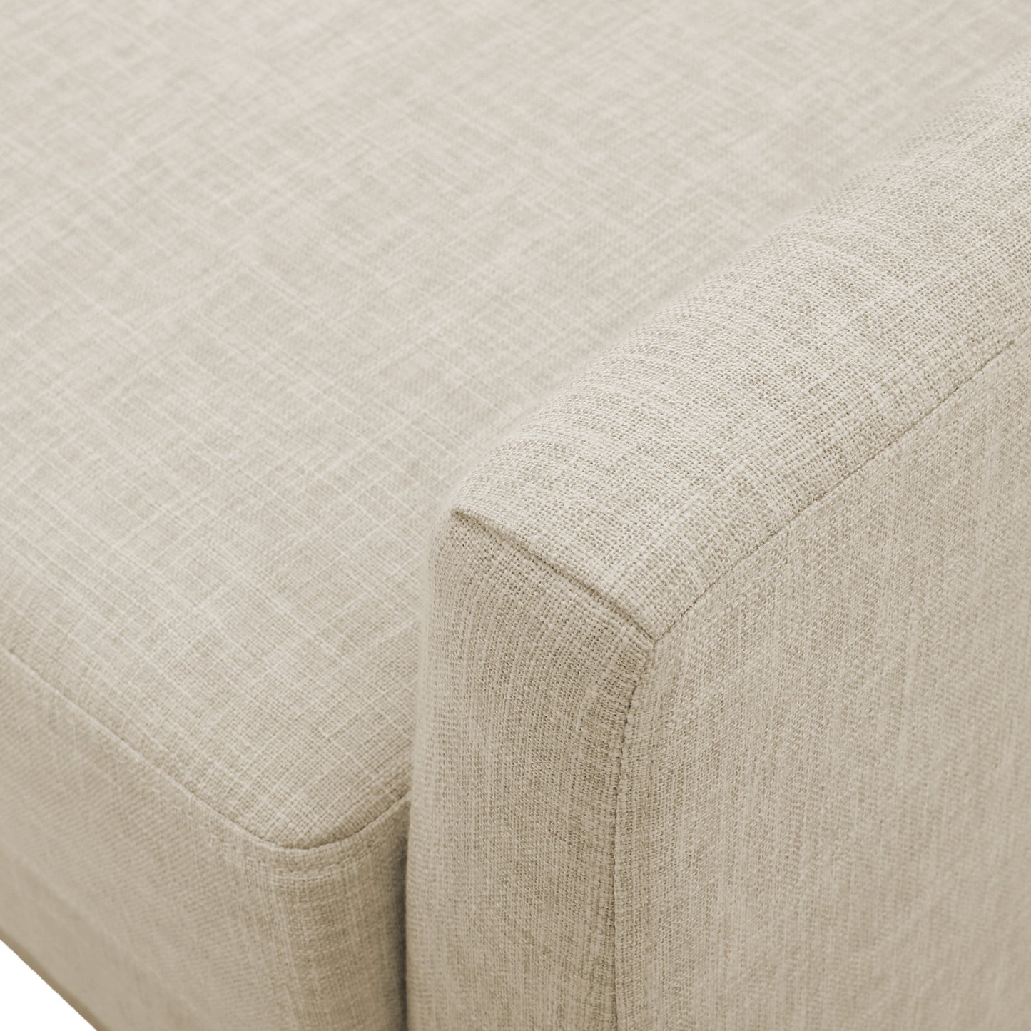 Vimora™ - Mid Century Beige Fabric Accent Chair