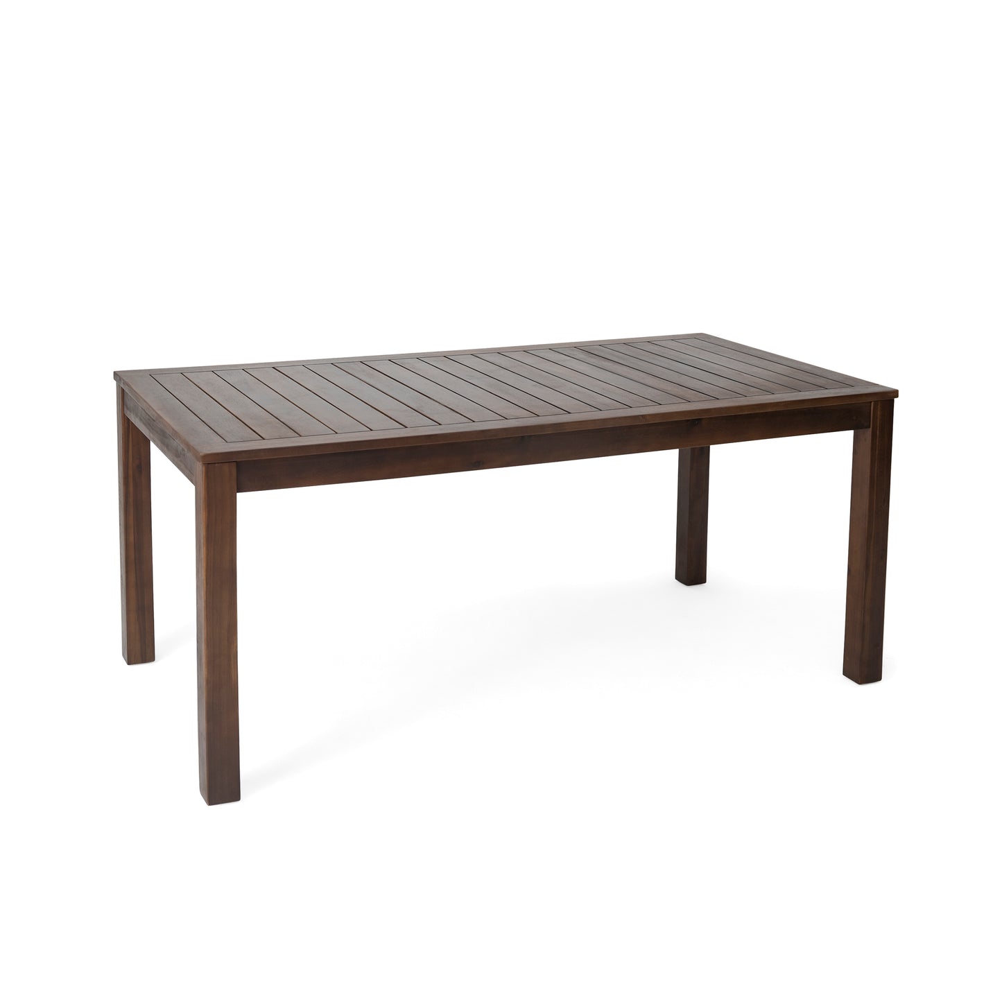 Vimora™ - Dark Brown Acacia Wood 69'' Outdoor Dining Table