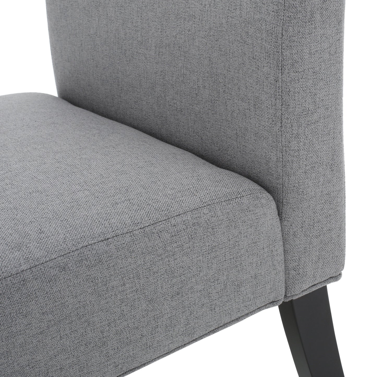 Vimora™ - Contemporary Grey Accent Chair with Plush Upholstery and Tapered Legs
