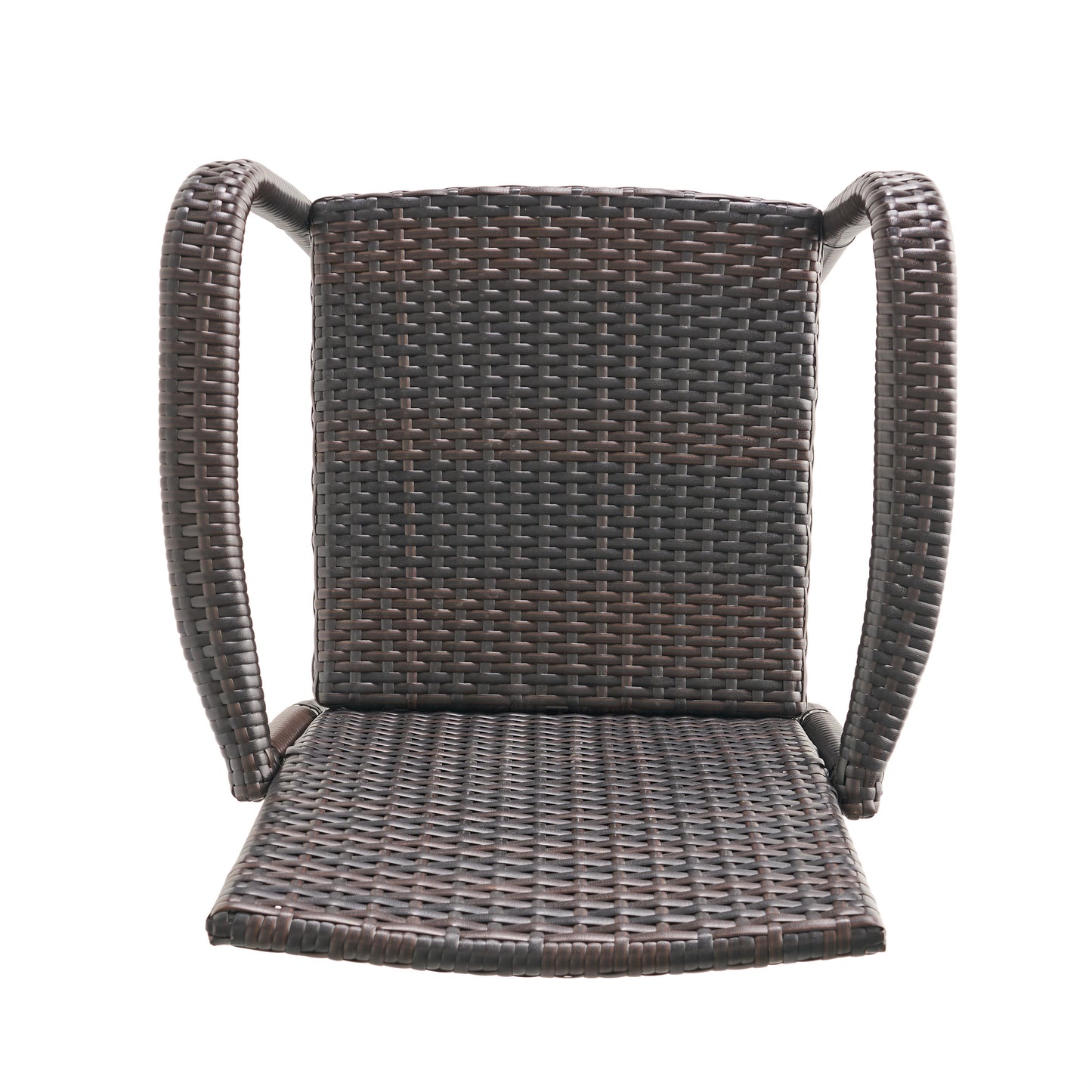 LITTLETON™ - Modern Outdoor Barstool Set with Faux Rattan and Iron Frame