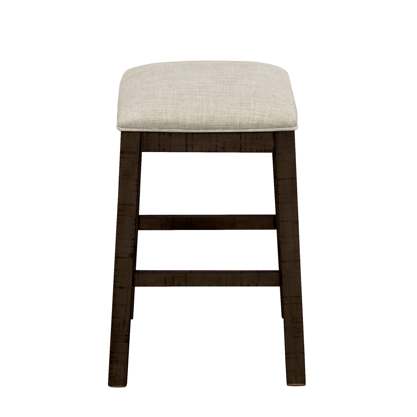 Vimora™ - Rustic Brown Counter Height Dining Set with Padded Stools and Built-in Charging