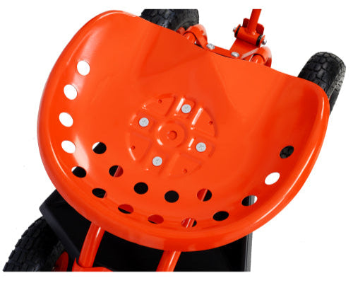 Vimora™ - Adjustable Garden Cart Scooter with 4 Wheels, 360-Degree Seat & Tool Tray