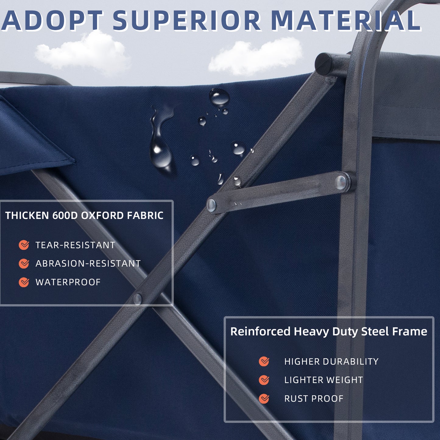 Vimora™ - Outdoor Multipurpose Collapsible Trolley Cart for Beach, Camping & Garden Use