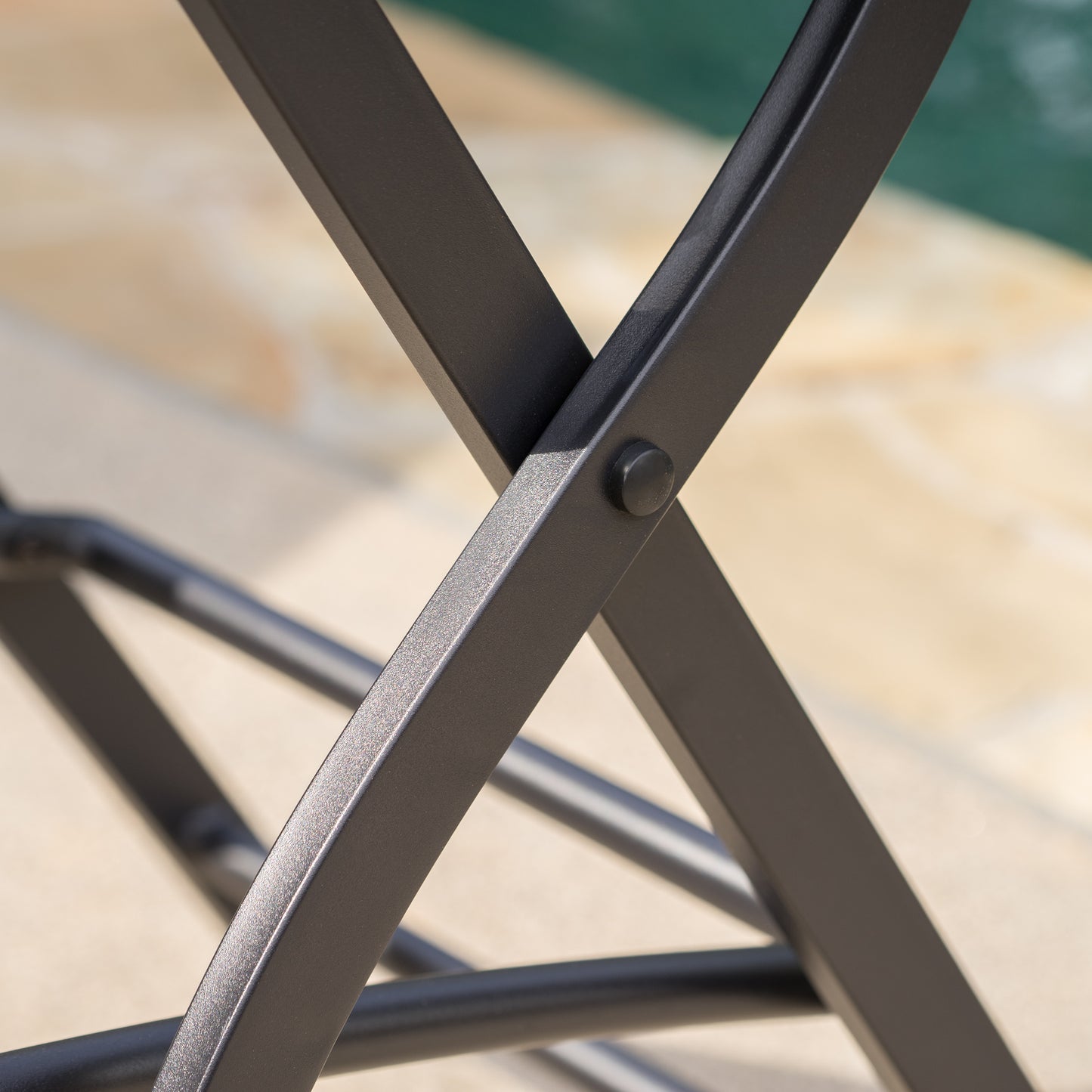Vimora™ - Outdoor Foldable Wicker Barstools, Faux Rattan Patio Chairs, Brown Multi (Set of 2)