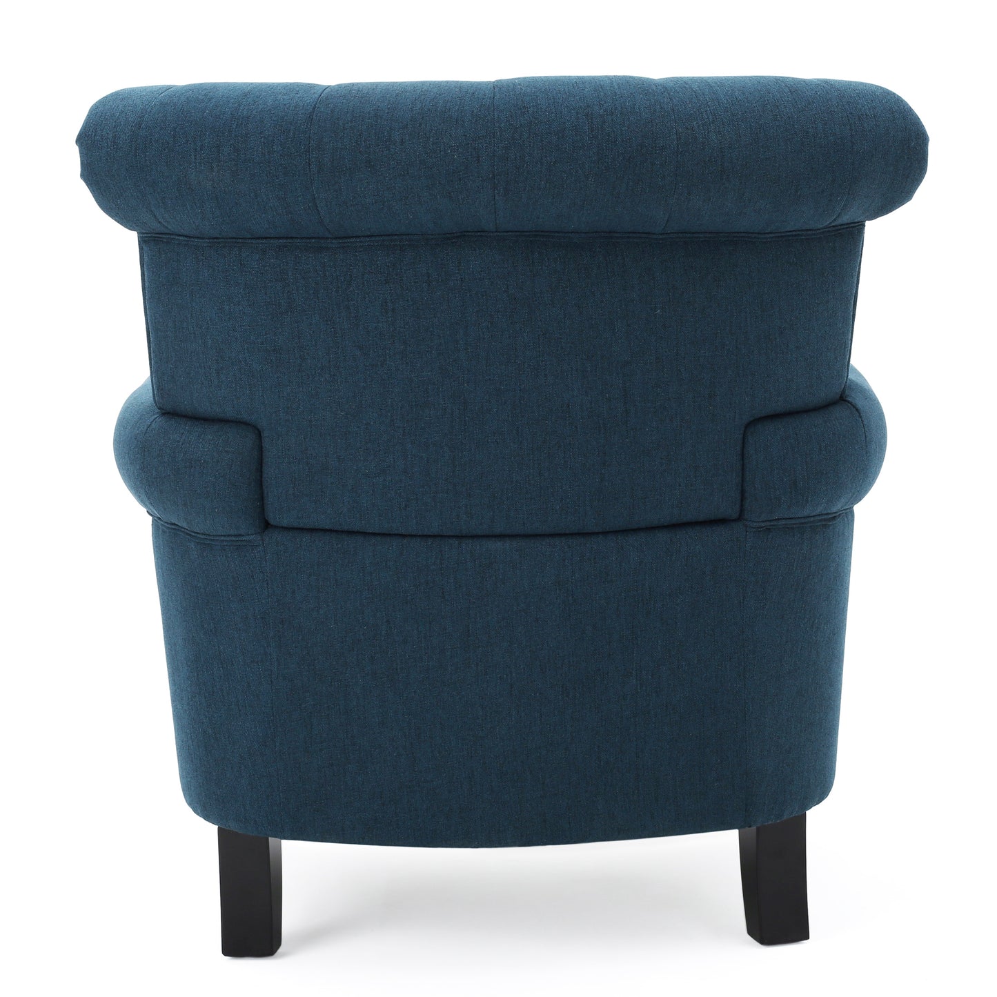 Vimora™ - Springfield Tufted Navy Blue Fabric Club Chair with Nailhead Trim and Cushion