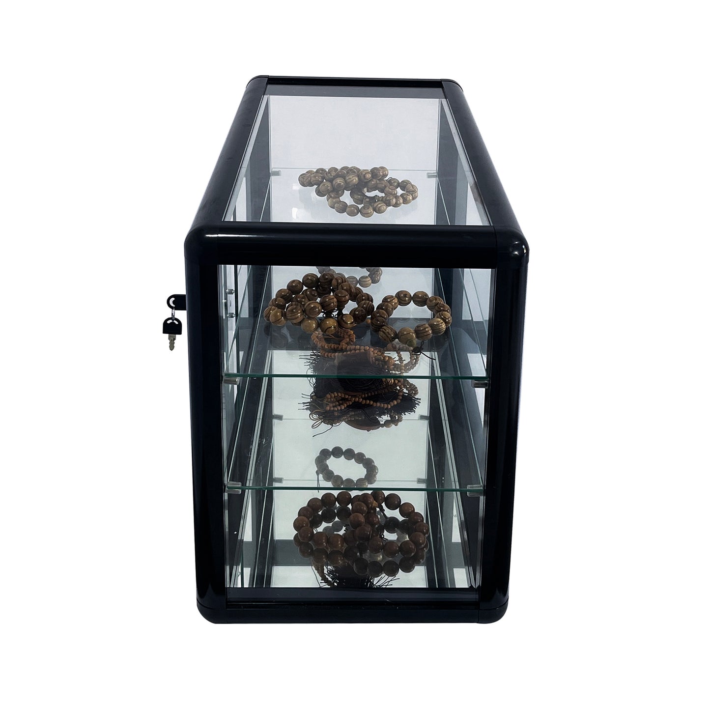 Vimora™ - Tempered Glass Countertop Display Cabinet with Lock & Sliding Door