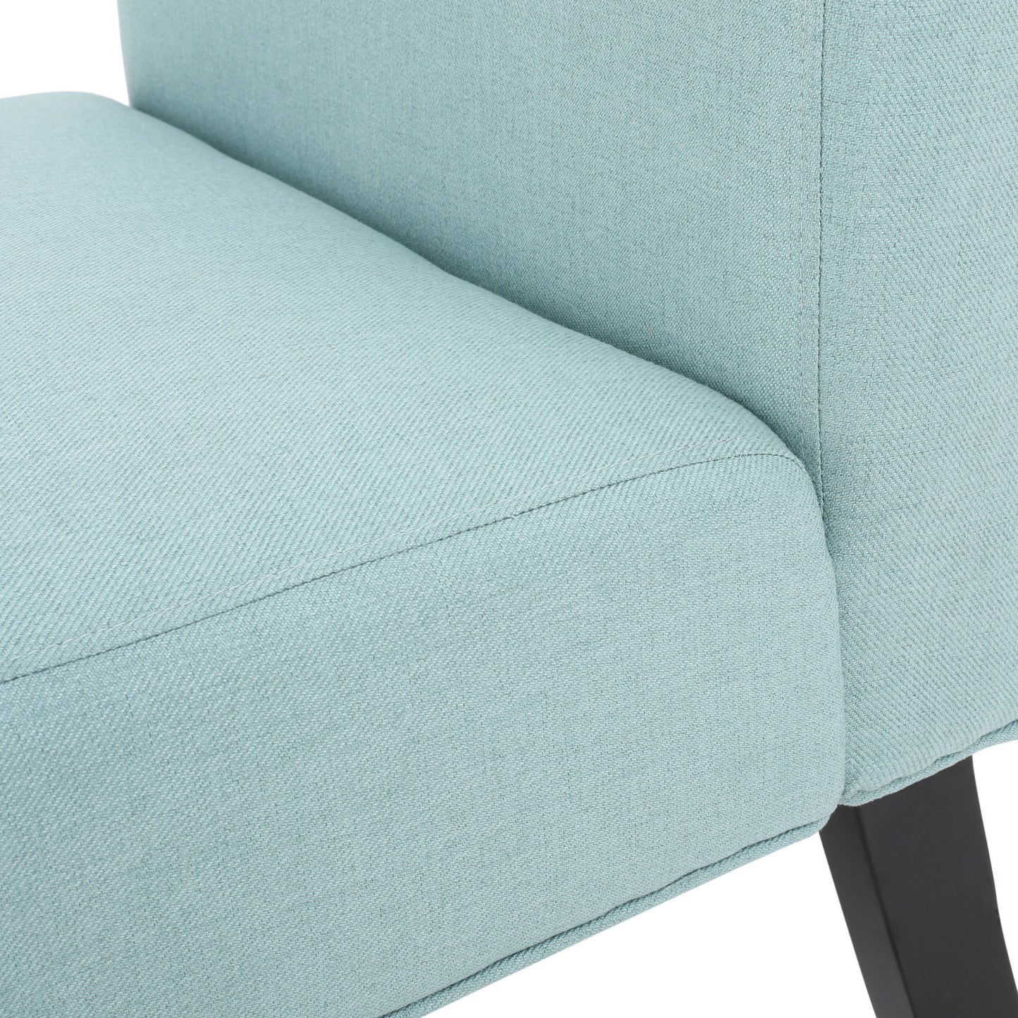 Vimora™ - Light Blue Contemporary Fabric Accent Chair with Tapered Legs