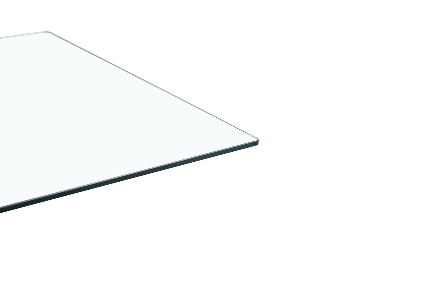 Vimora™ - 63" Tempered Glass Dining Table with Golden Metal Legs