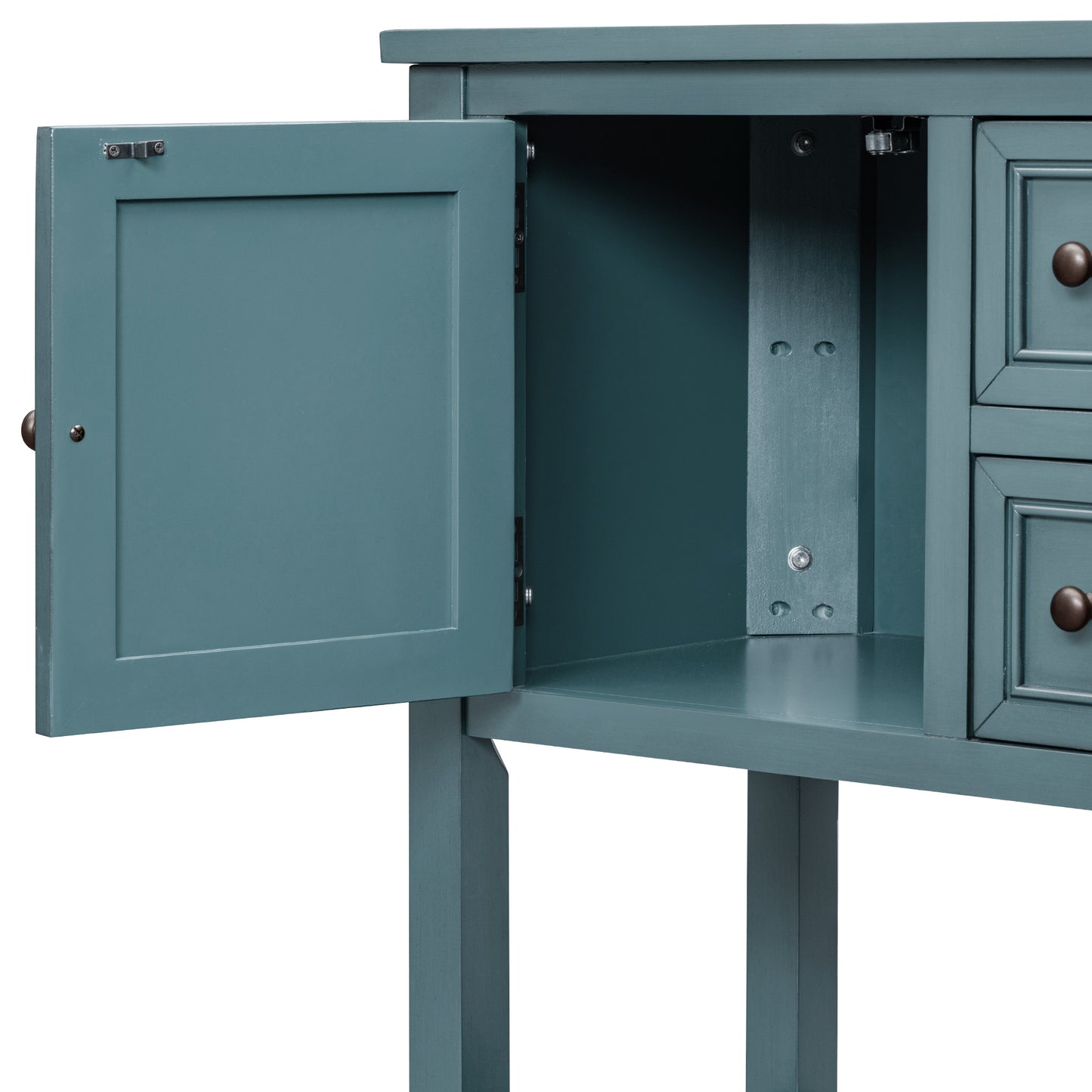 Oliver™️ - Cambridge Vintage Console Desk with Storage Drawers & Bottom Shelf