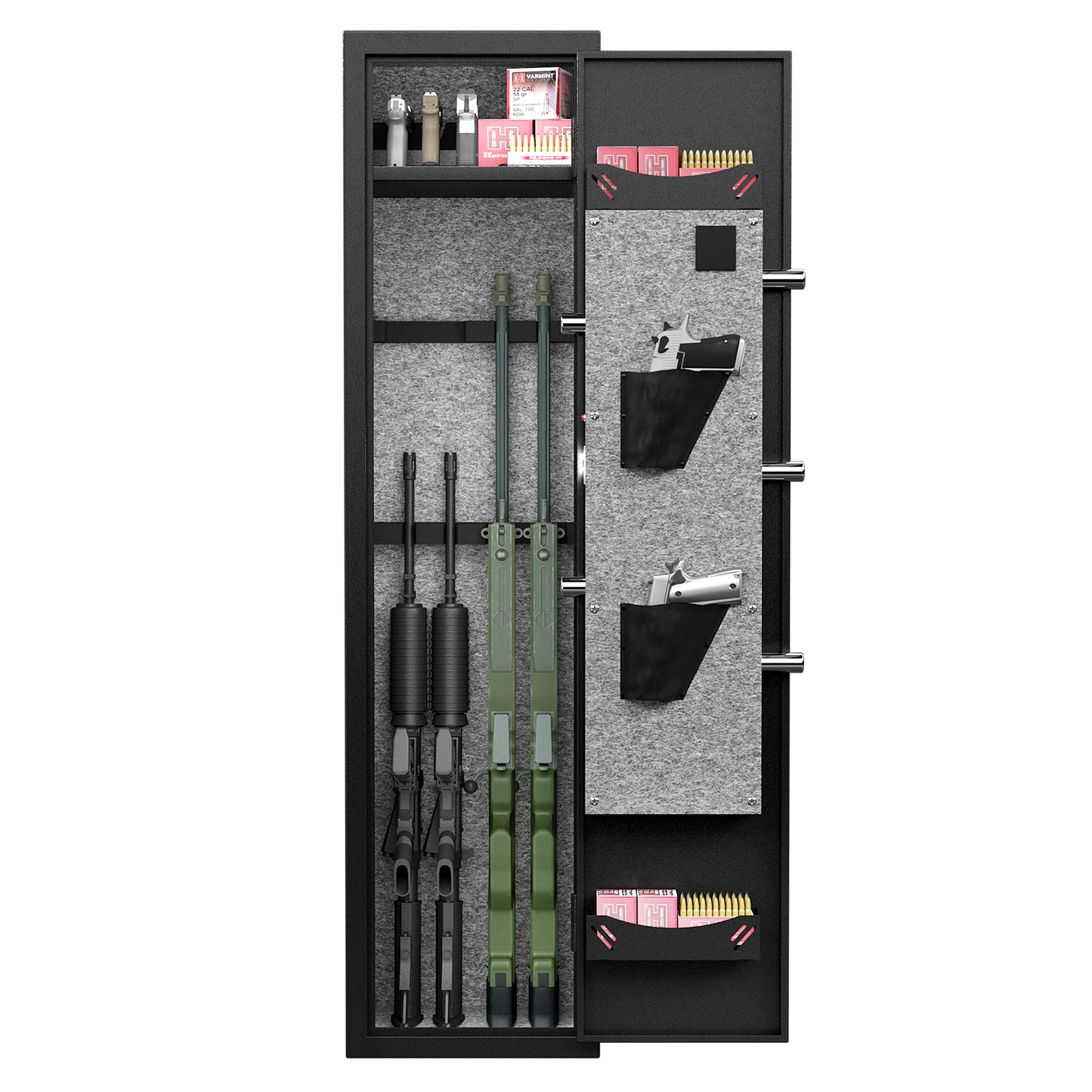 SecureGuard™ - 3-4 Gun Safe for Rifles and Pistols with Quick Access Fingerprint Lock
