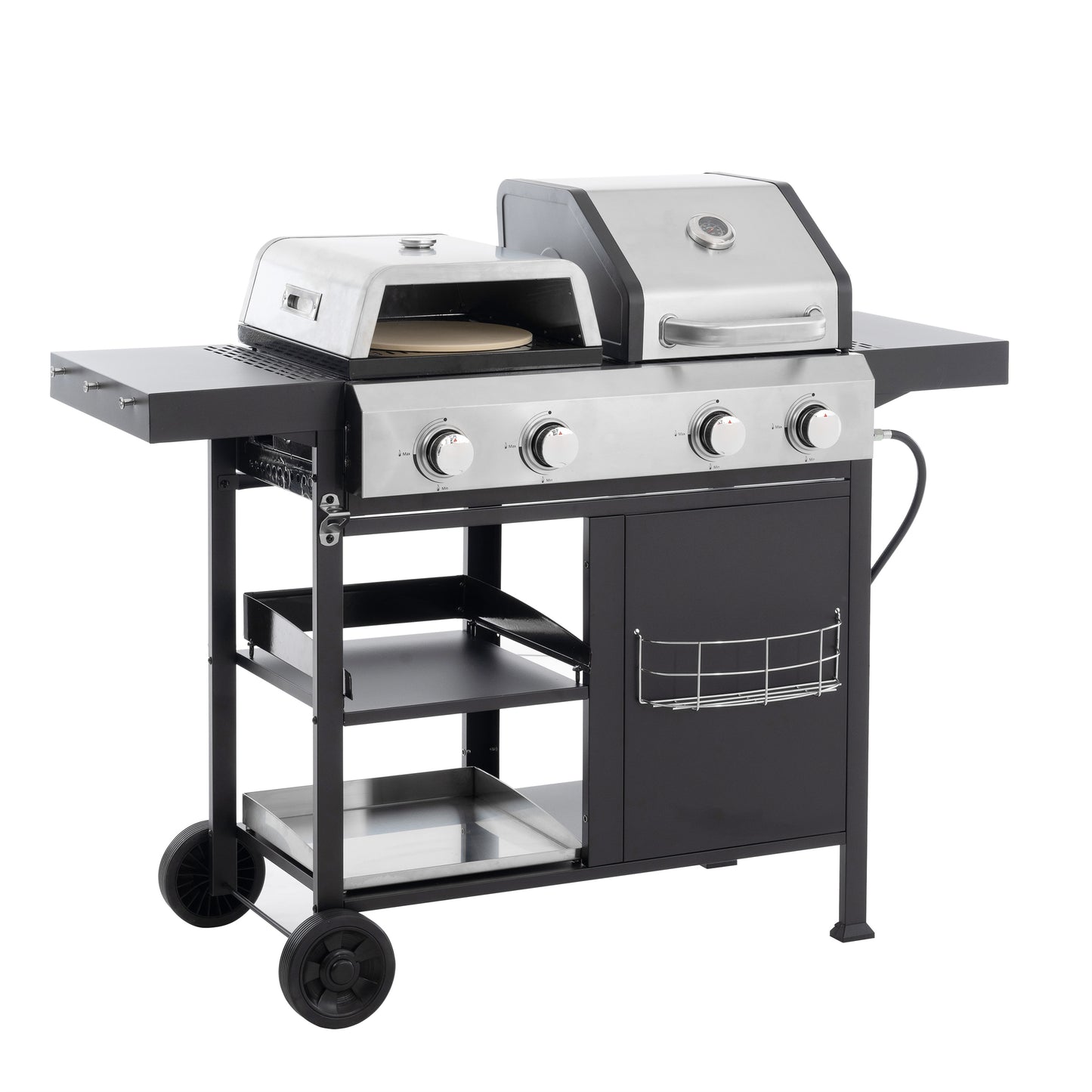 Vimora™ - Multi-Function Gas Grill & Griddle Combo for BBQ, Frying, & Pizza Cooking