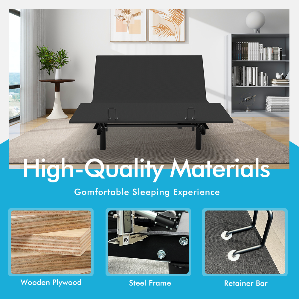 Vimora™ - Adjustable Twin XL Bed Frame with Wireless Remote, Zero Gravity & Underbed Lighting