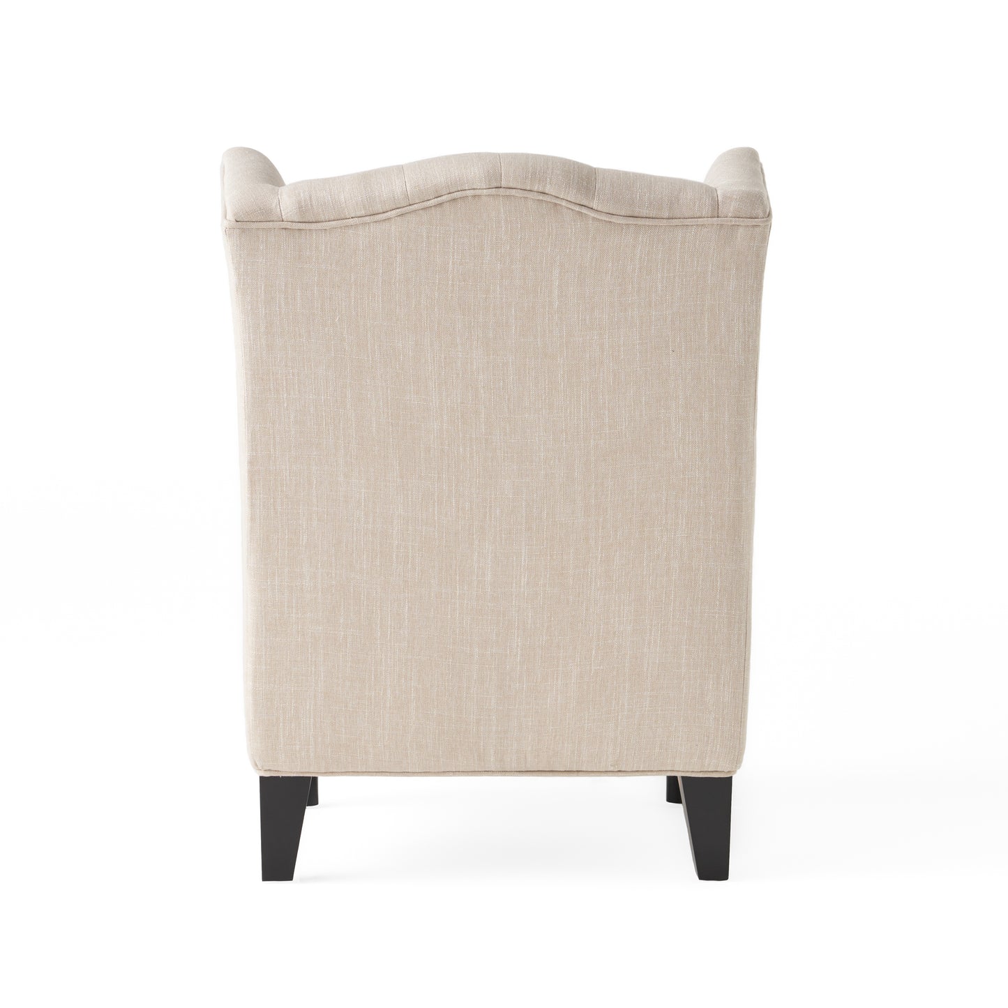 Yvonne™ - Elegant Wingback Club Chair with Button-Tufted Design and Birch Wood Legs