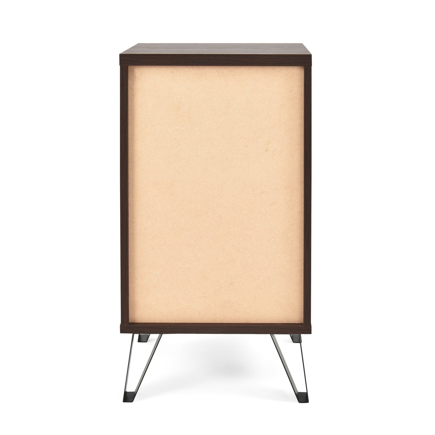 Luca™️ - Walnut 1 Drawer Tall End Table with Shelf for Modern Bedrooms
