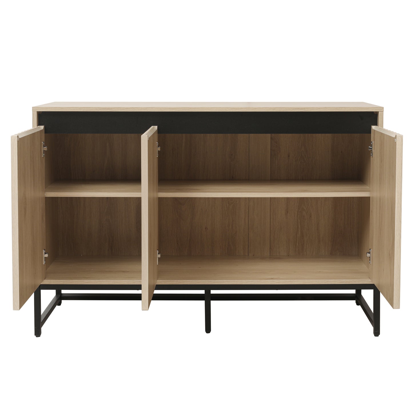 Vimora™ - Modern 3-Door Sideboard with LED Lights and Adjustable Shelves for Stylish Storage