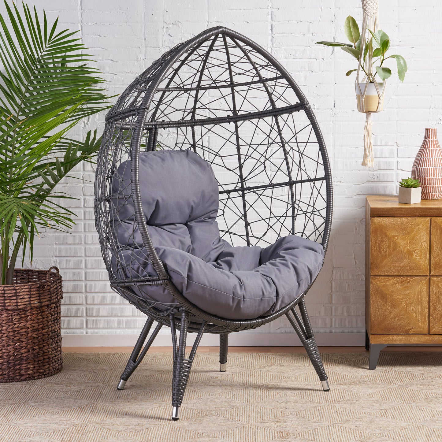 Vimora™ - Gianni Teardrop Chair with Water-Resistant Cushion