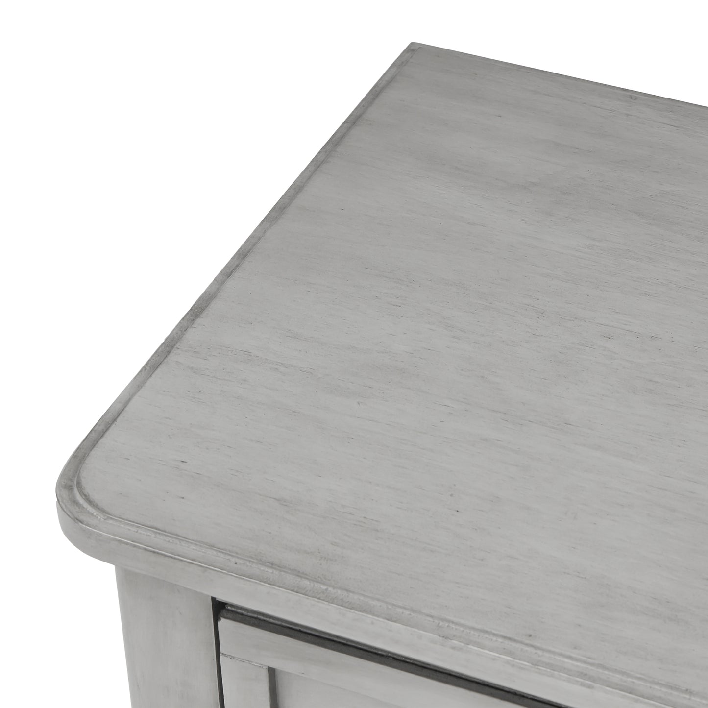 Luca™️ - Grey Washed Narrow Console Desk with 3 Drawers and Bottom Shelf for Living Room
