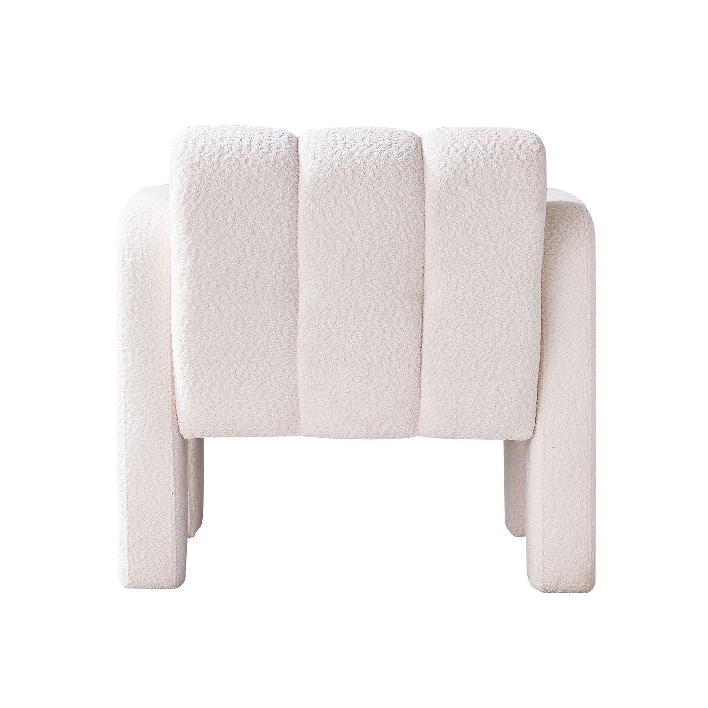 Vimora™ - Modern Beige Boucle Upholstered Accent Chair