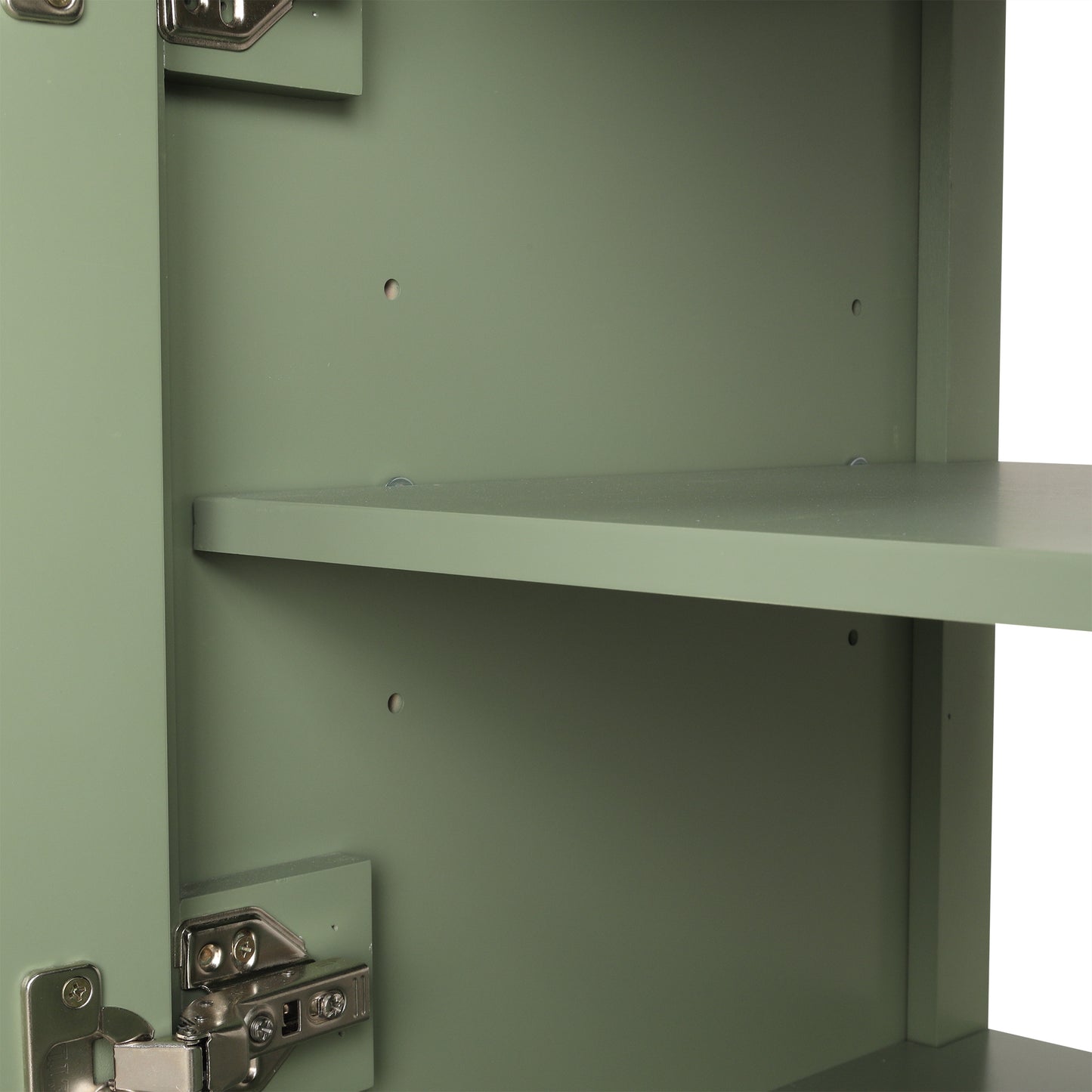 Vimora™ - 36-Inch Green Bathroom Vanity with Sink, Solid Wood & MDF, Modern Design, Ample Storage