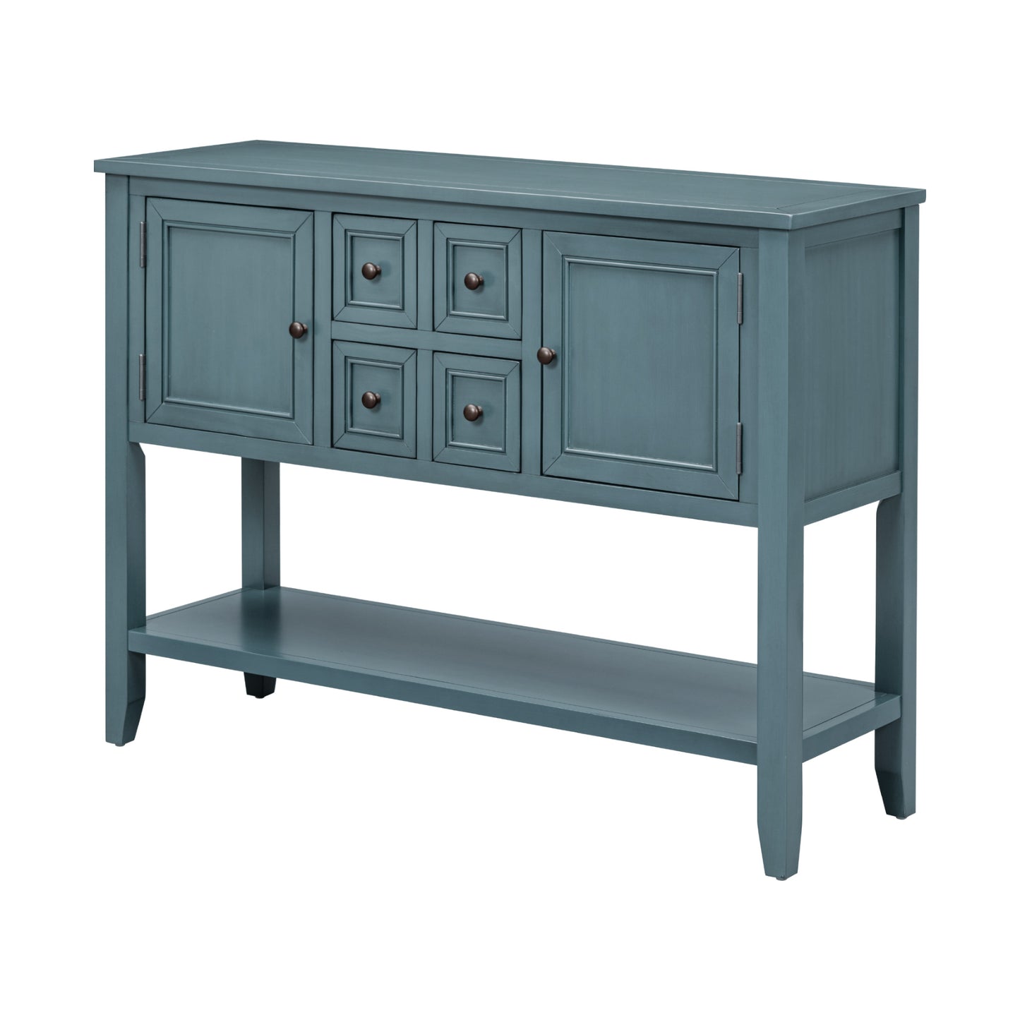 Oliver™️ - Cambridge Vintage Console Desk with Storage Drawers & Bottom Shelf