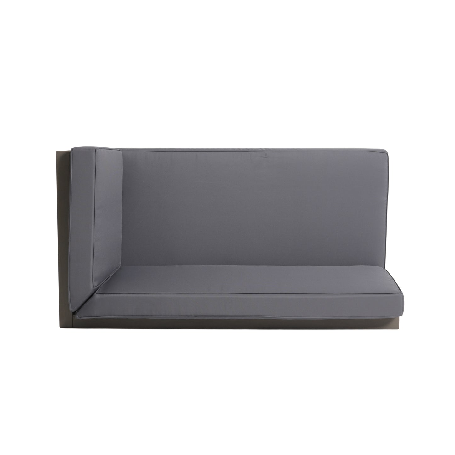 Vimora™ - Right Corner Bench in Dark Grey with Water-Resistant Cushions