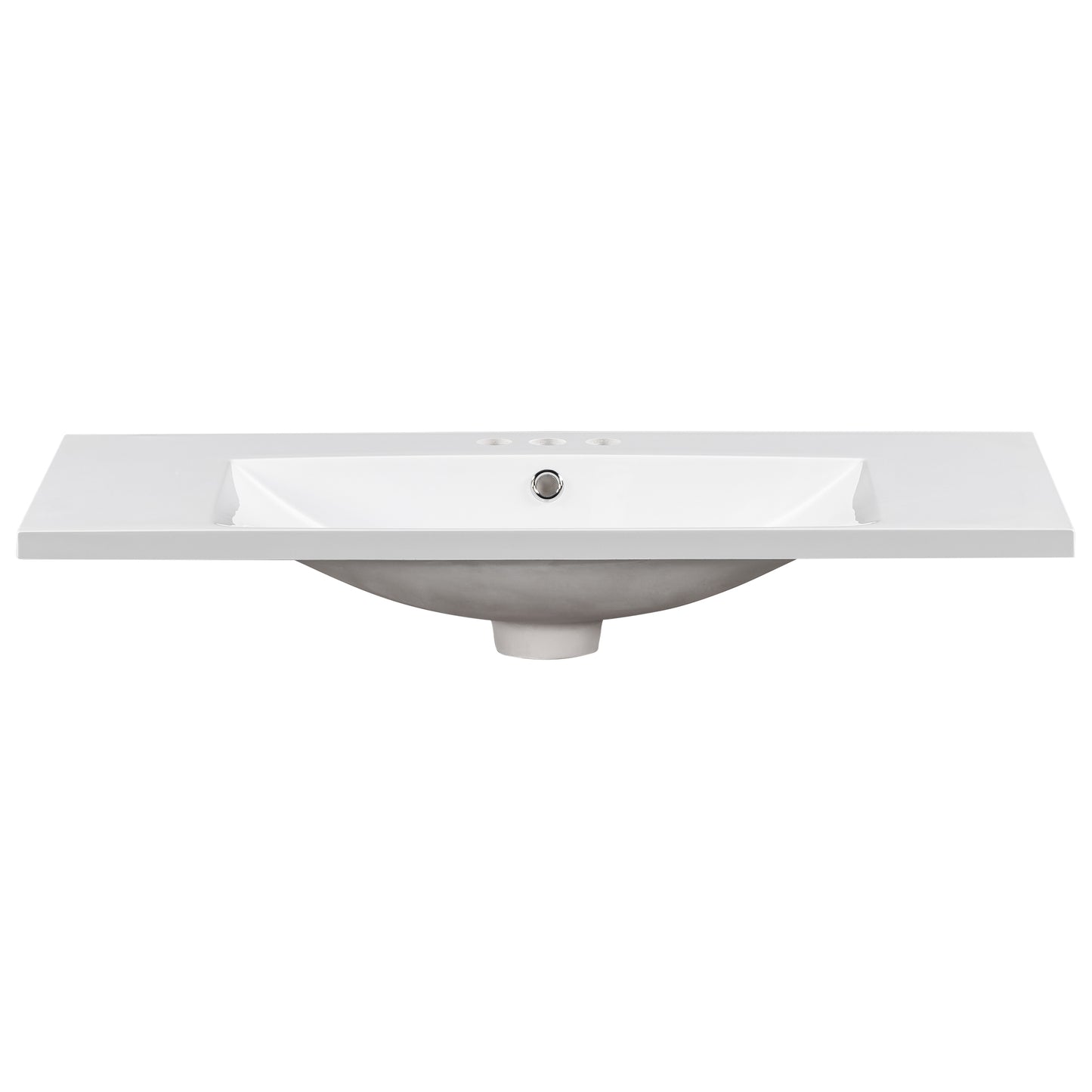 Vimora™ - 36" Single Bathroom Basin Sink, Resin Vanity Top with 3 Faucet Holes