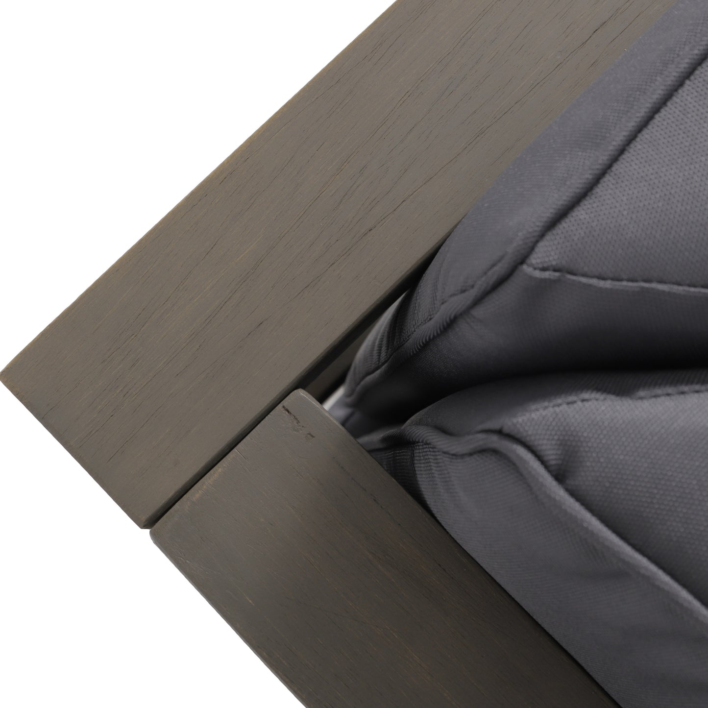 Vimora™ - Right Corner Bench in Dark Grey with Water-Resistant Cushions