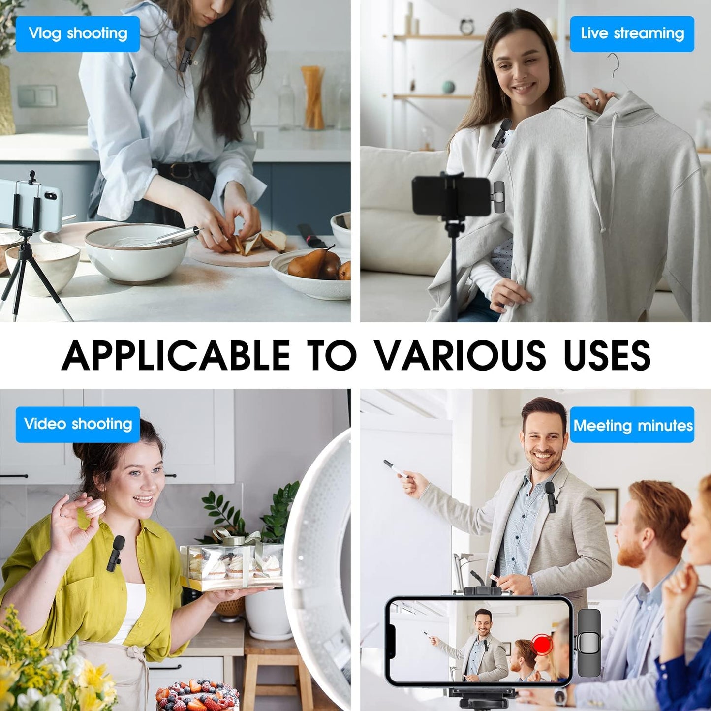 AudioPro™ Wireless Microphone System for iPhone & iPad - Ideal for Vlogging 7