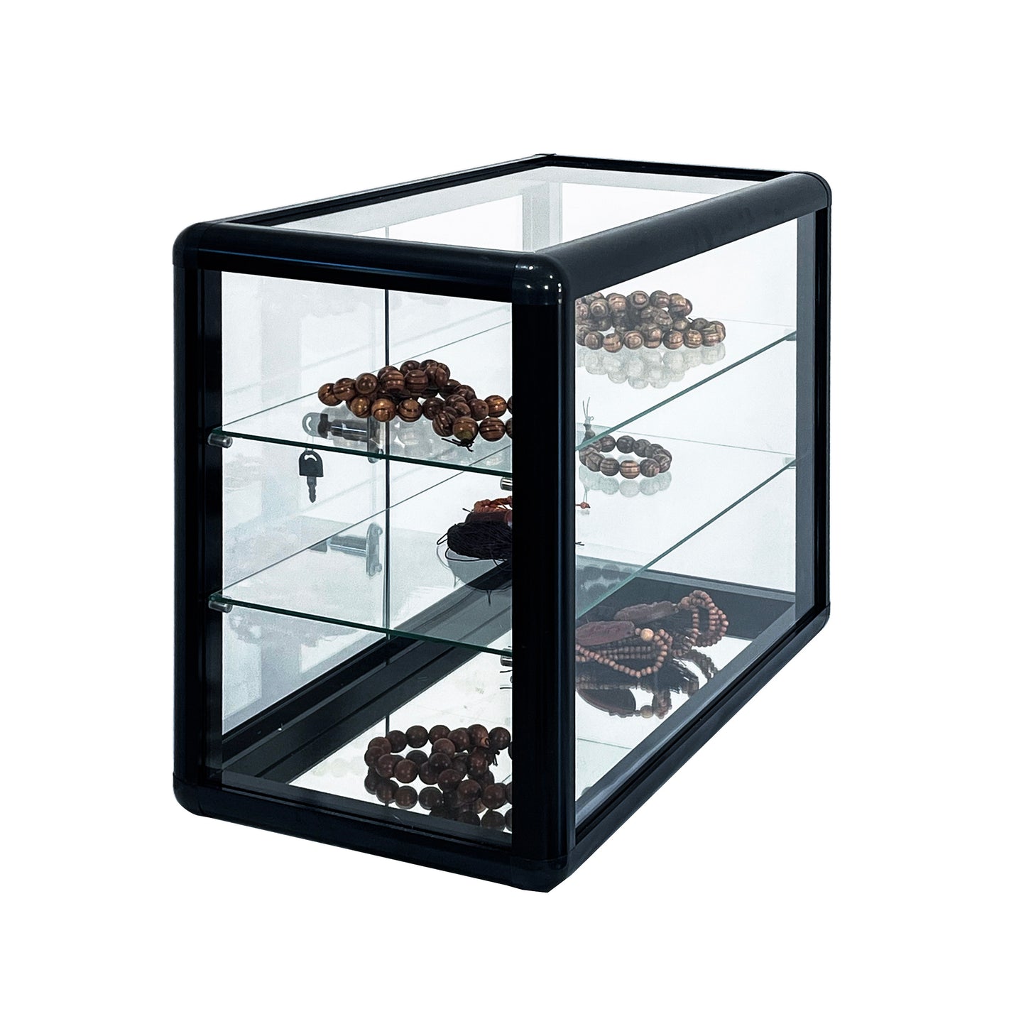 Vimora™ - Tempered Glass Countertop Display Cabinet with Lock & Sliding Door