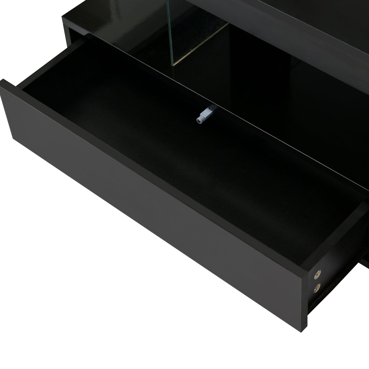 Vimora™ - Modern LED Coffee Table with Storage, 2 Drawers & Display Rack (Black)