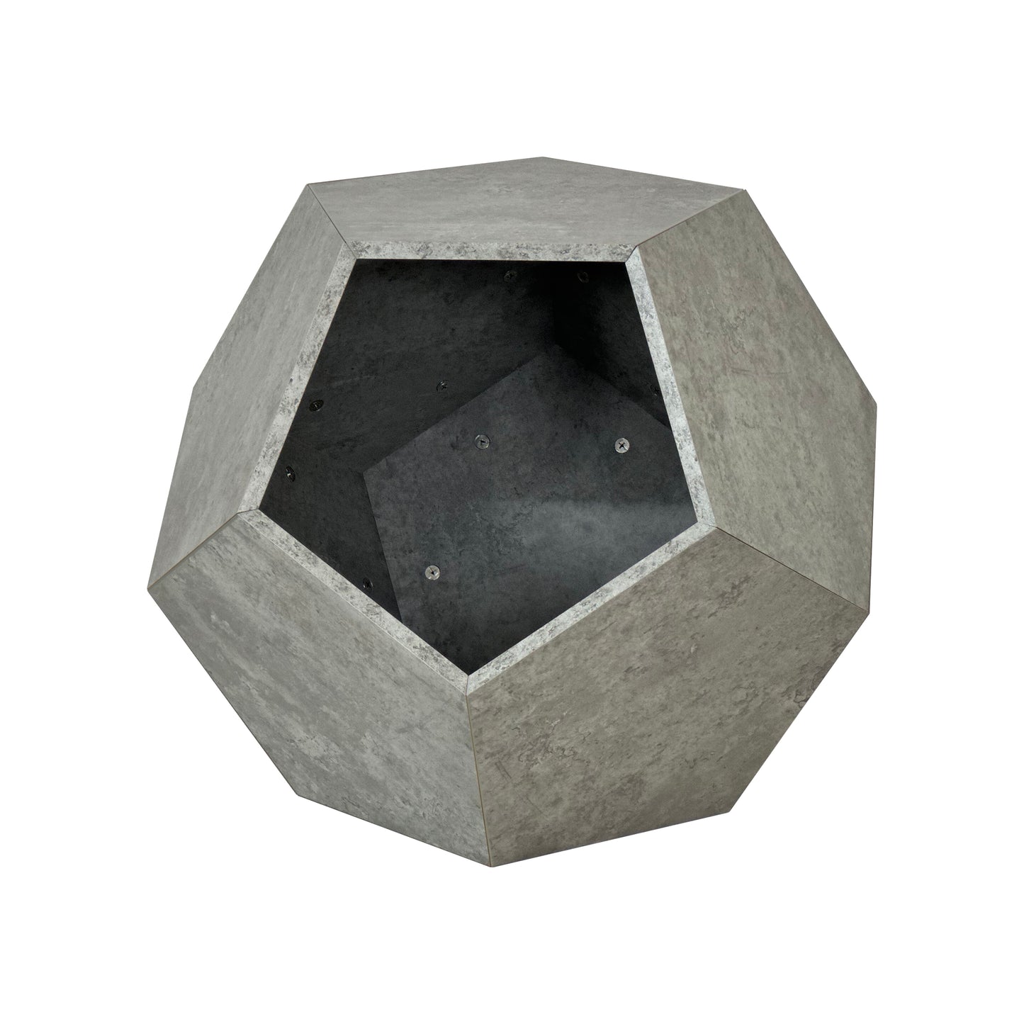 Lina™ Modern Cat Litter Box Furniture – Stylish Side Table & Multi-Use Pet House (Cement Gray)