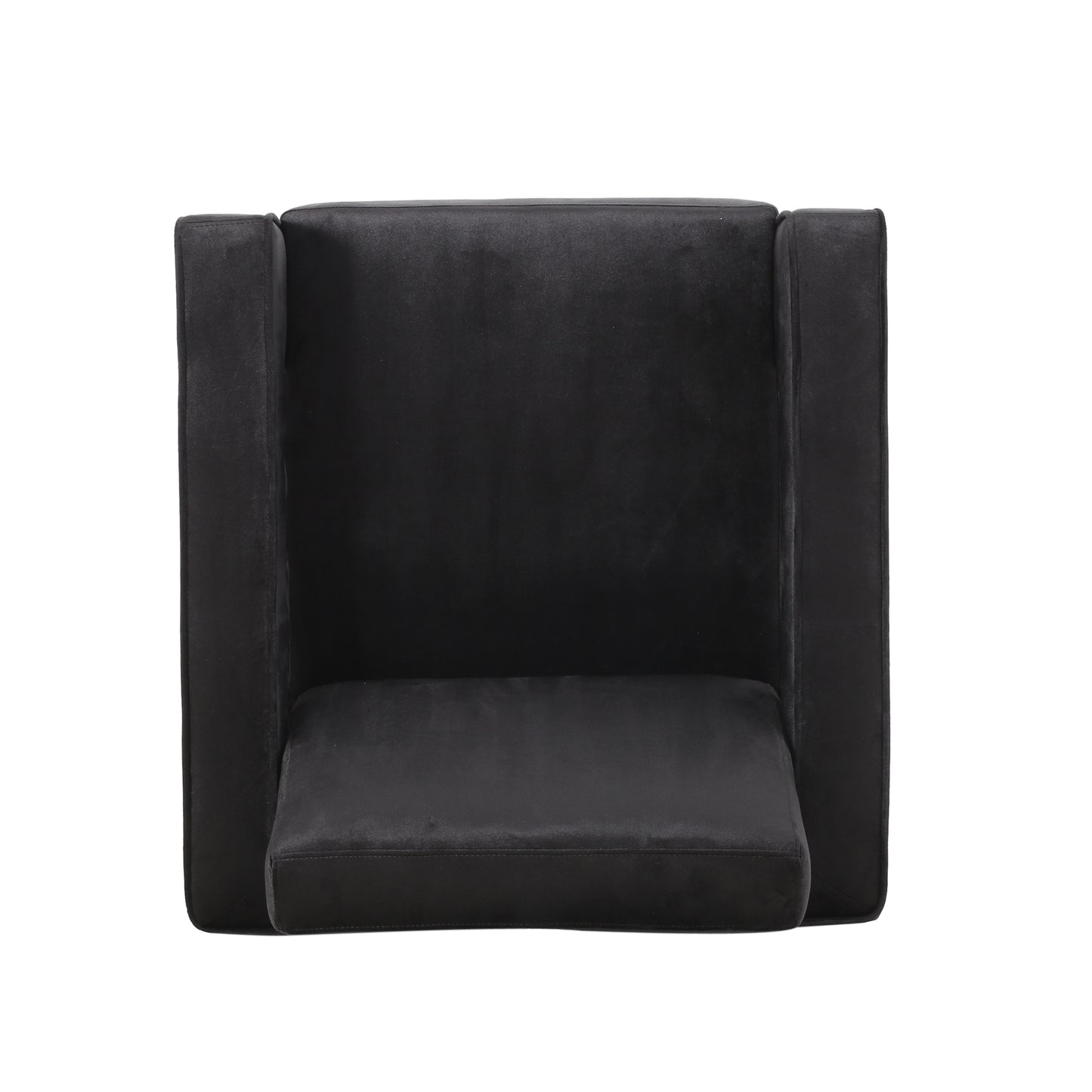 Franklin™ - Modern Velvet Club Chair with Geometric Design and Silver Accents