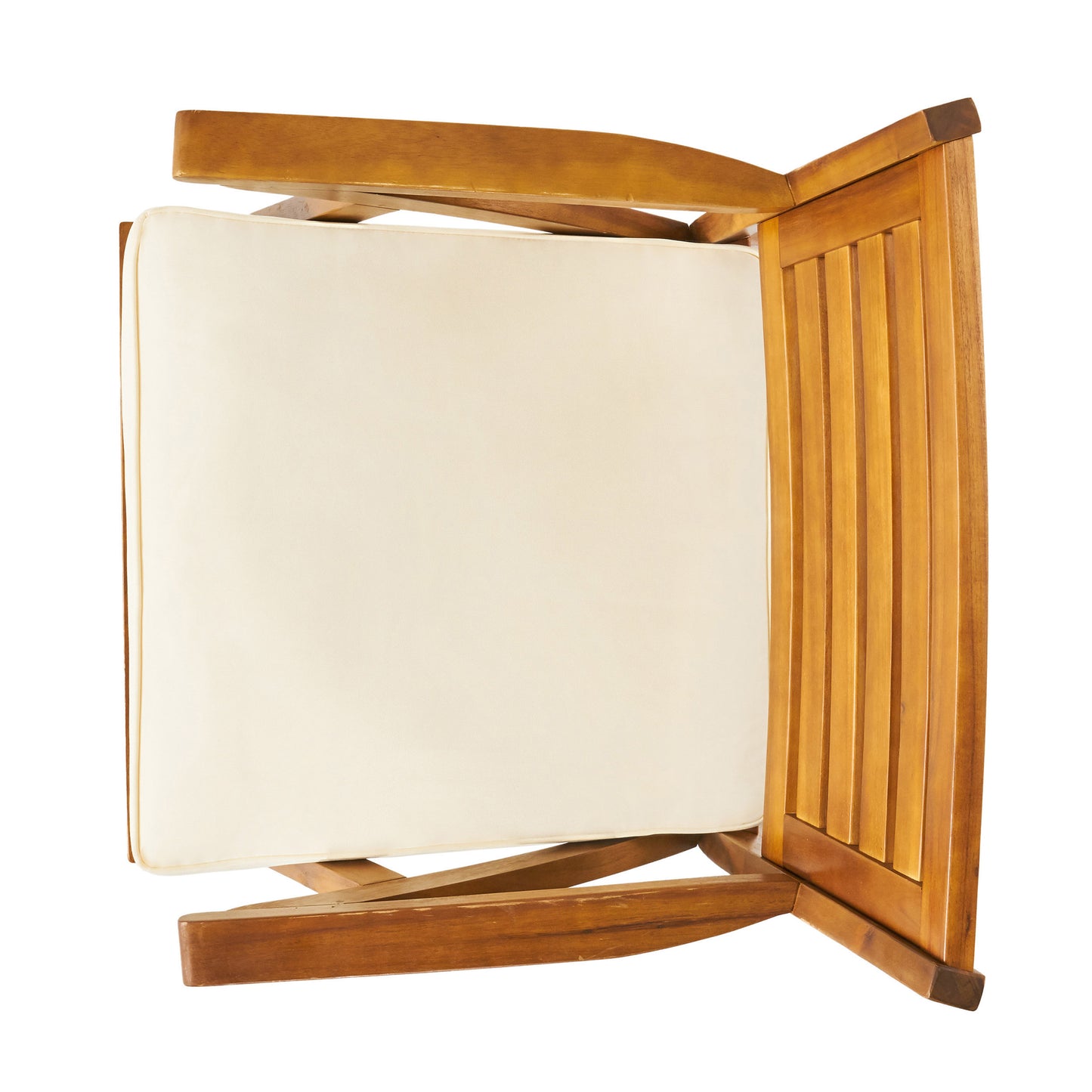 Vimora™ - Teak Acacia Wood Dining Chairs with Water-Resistant Cushions (Set of 2)