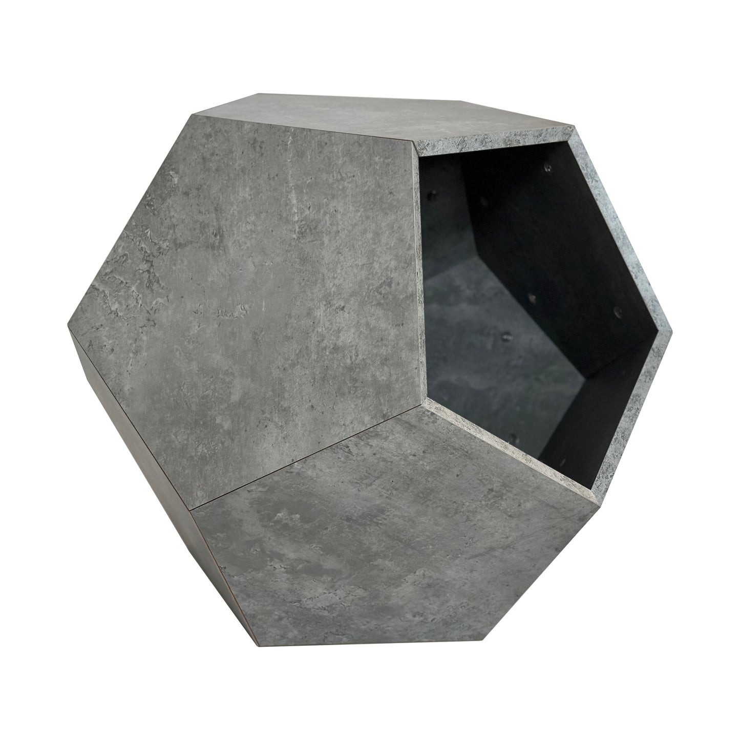 Lina™ Modern Cat Litter Box Furniture – Stylish Side Table & Multi-Use Pet House (Cement Gray)