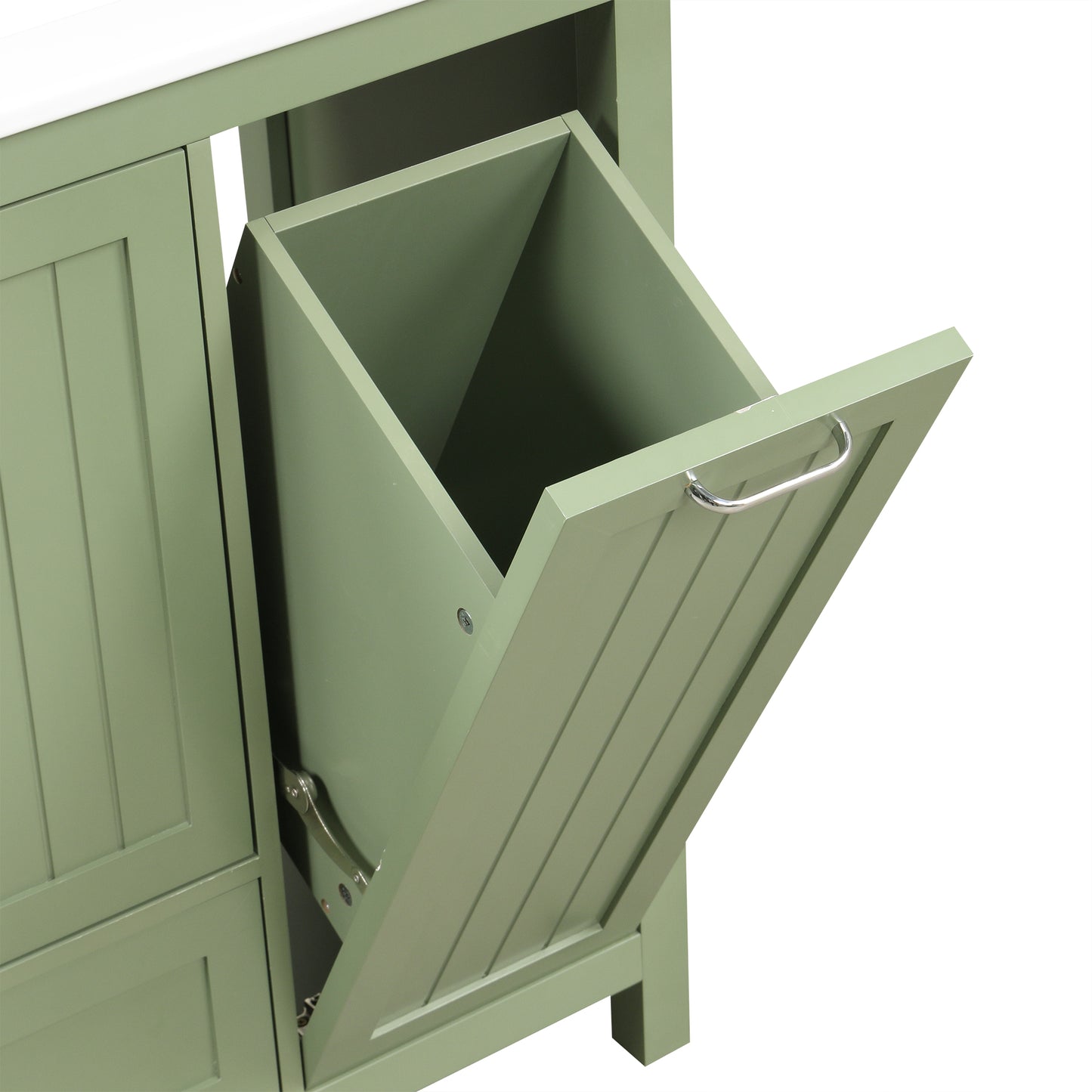 Vimora™ - 36-Inch Green Bathroom Vanity with Sink, Solid Wood & MDF, Modern Design, Ample Storage
