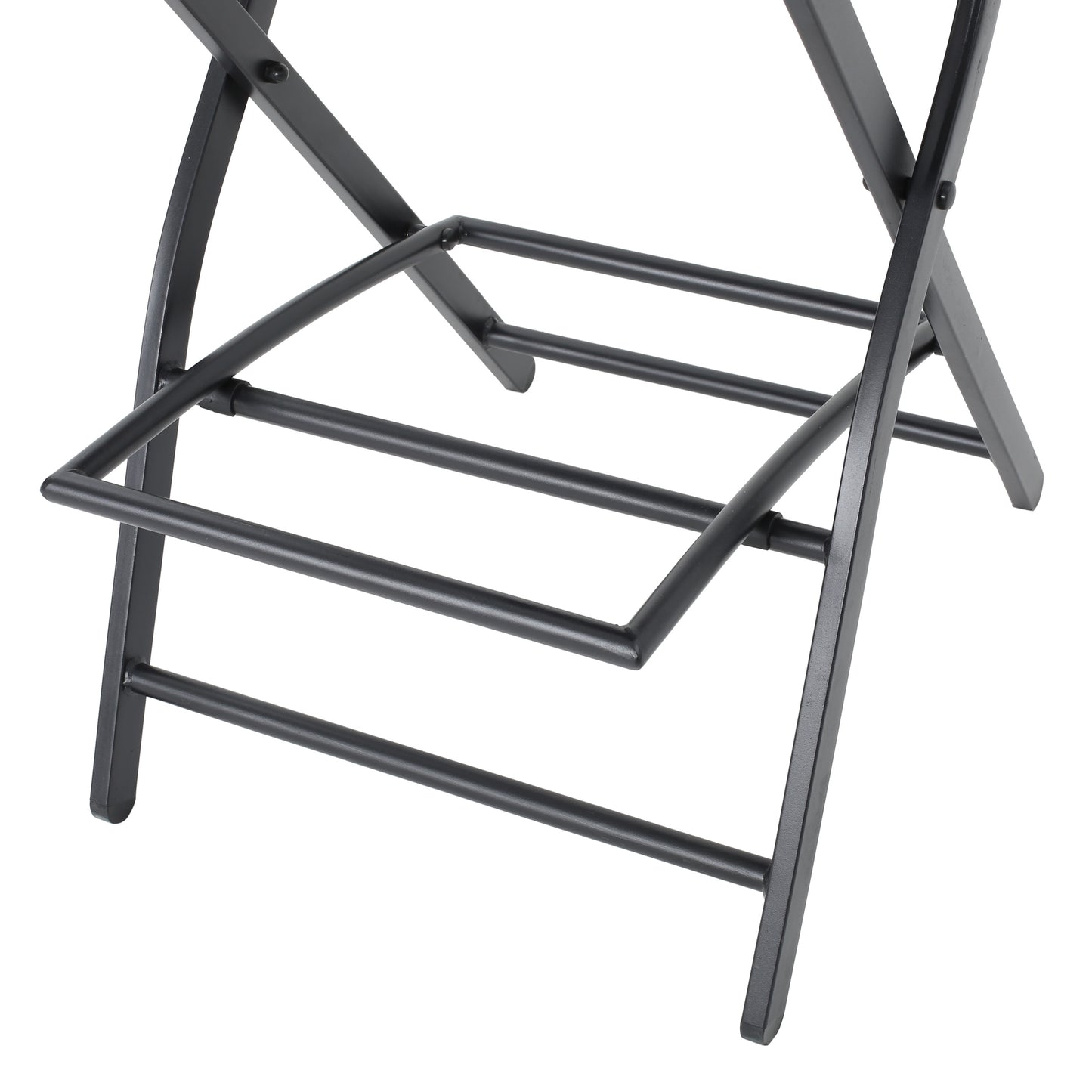 Vimora™ - Outdoor Foldable Wicker Barstools, Faux Rattan Patio Chairs, Brown Multi (Set of 2)