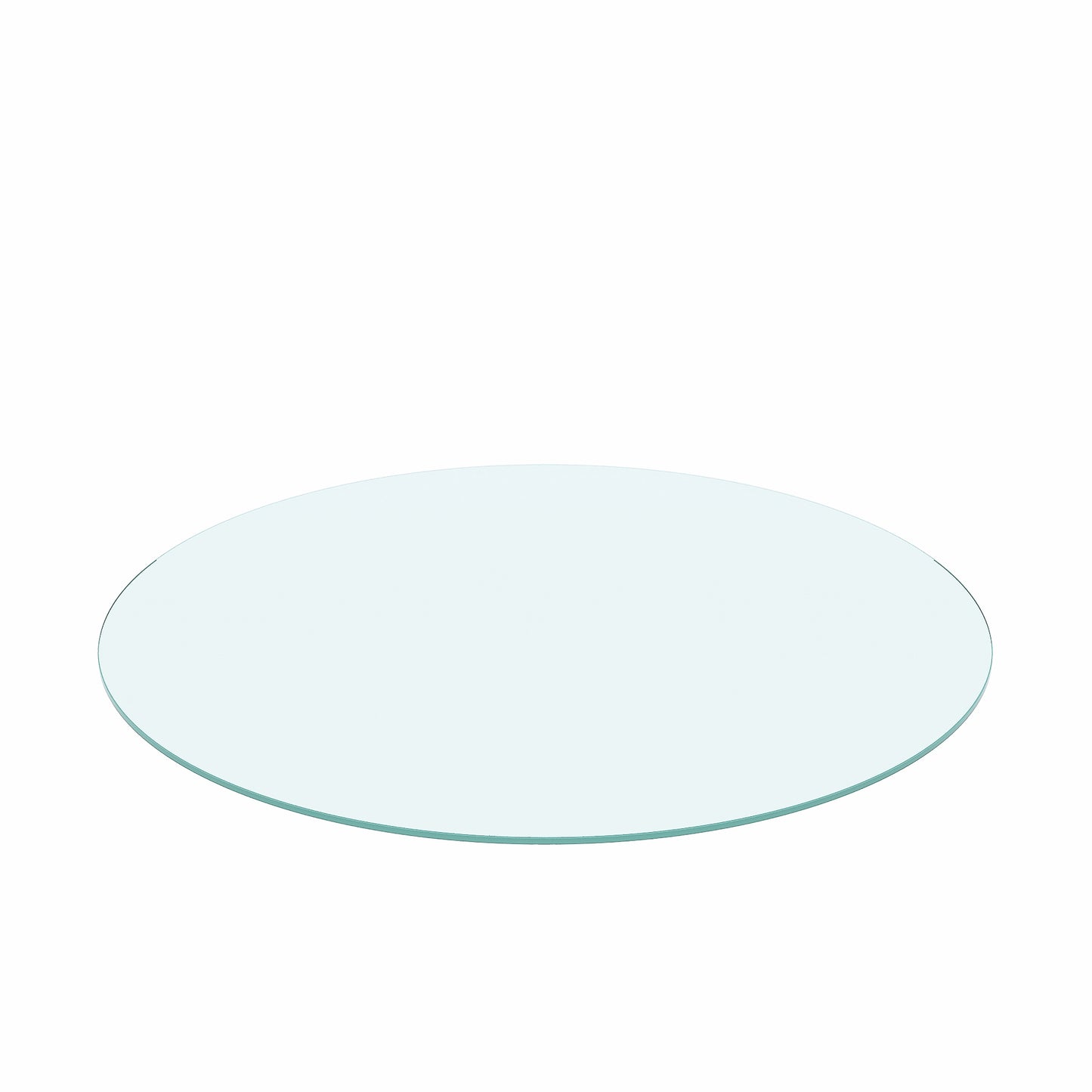 Vimora™ - 36" Round Tempered Glass Table Top with Polished Edge