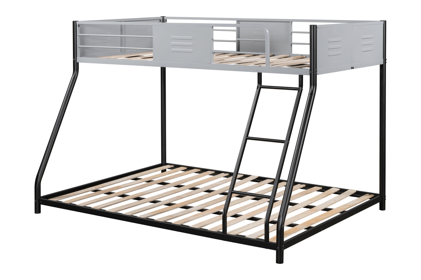 Vimora™ - Heavy-Duty Twin Over Full Bunk Bed with Noise Reduction and Safety Guardrails