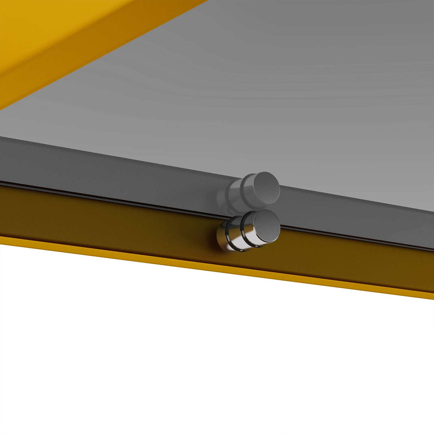 Lena™️ - Rectangle Coffee Table with Gray Glass Top and Golden Legs for Modern Living Rooms