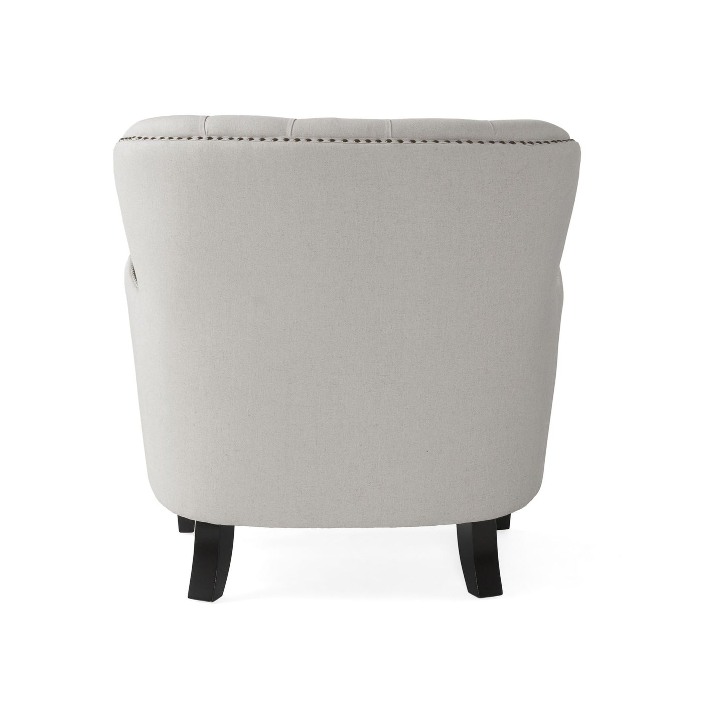 Vimora™ - Contemporary Light Grey Club Chair and Ottoman Set