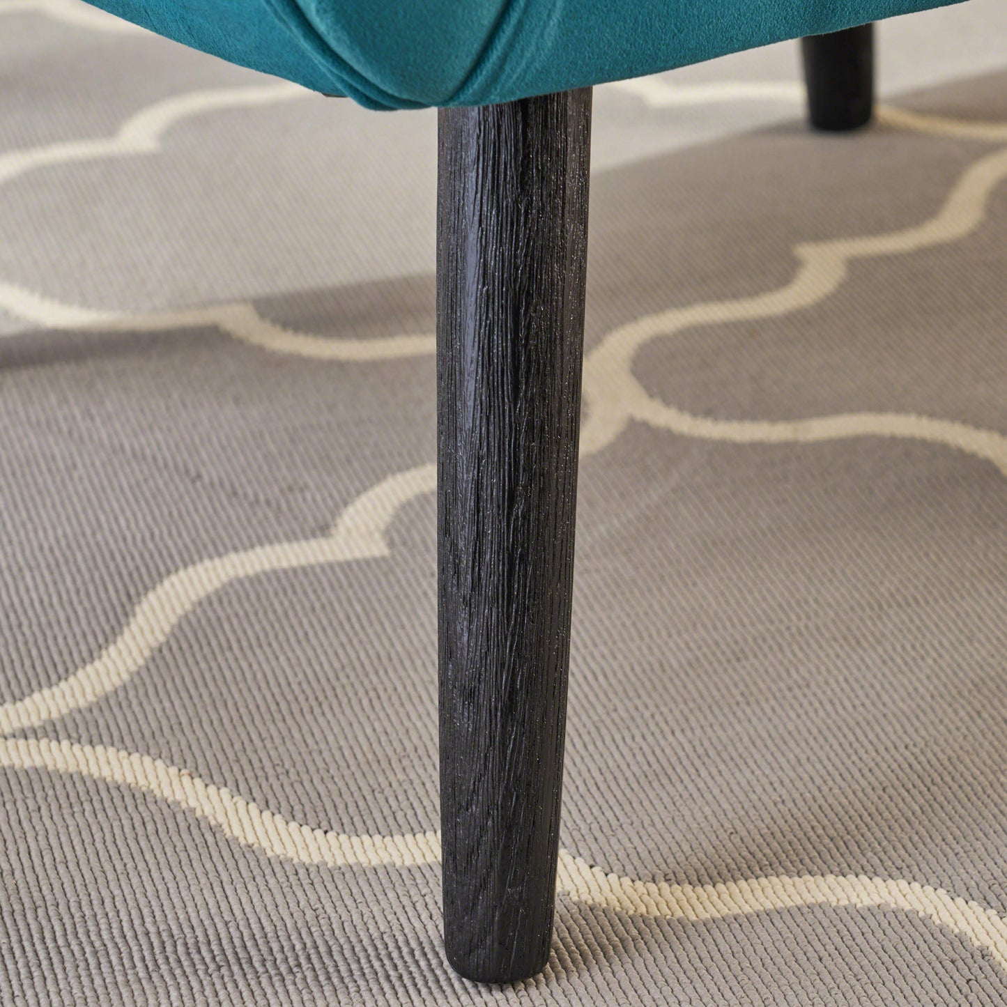 Vimora™ - Teal Velvet Wingback Arm Chair with Tufted Design