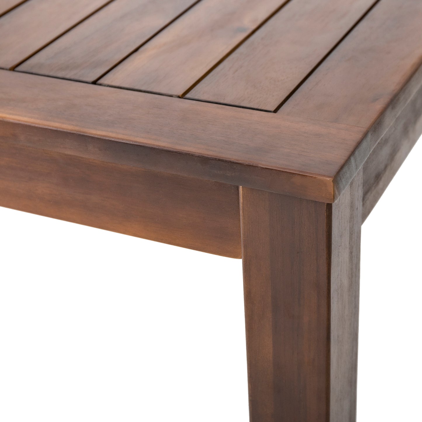Vimora™ - Dark Brown Acacia Wood 69'' Outdoor Dining Table