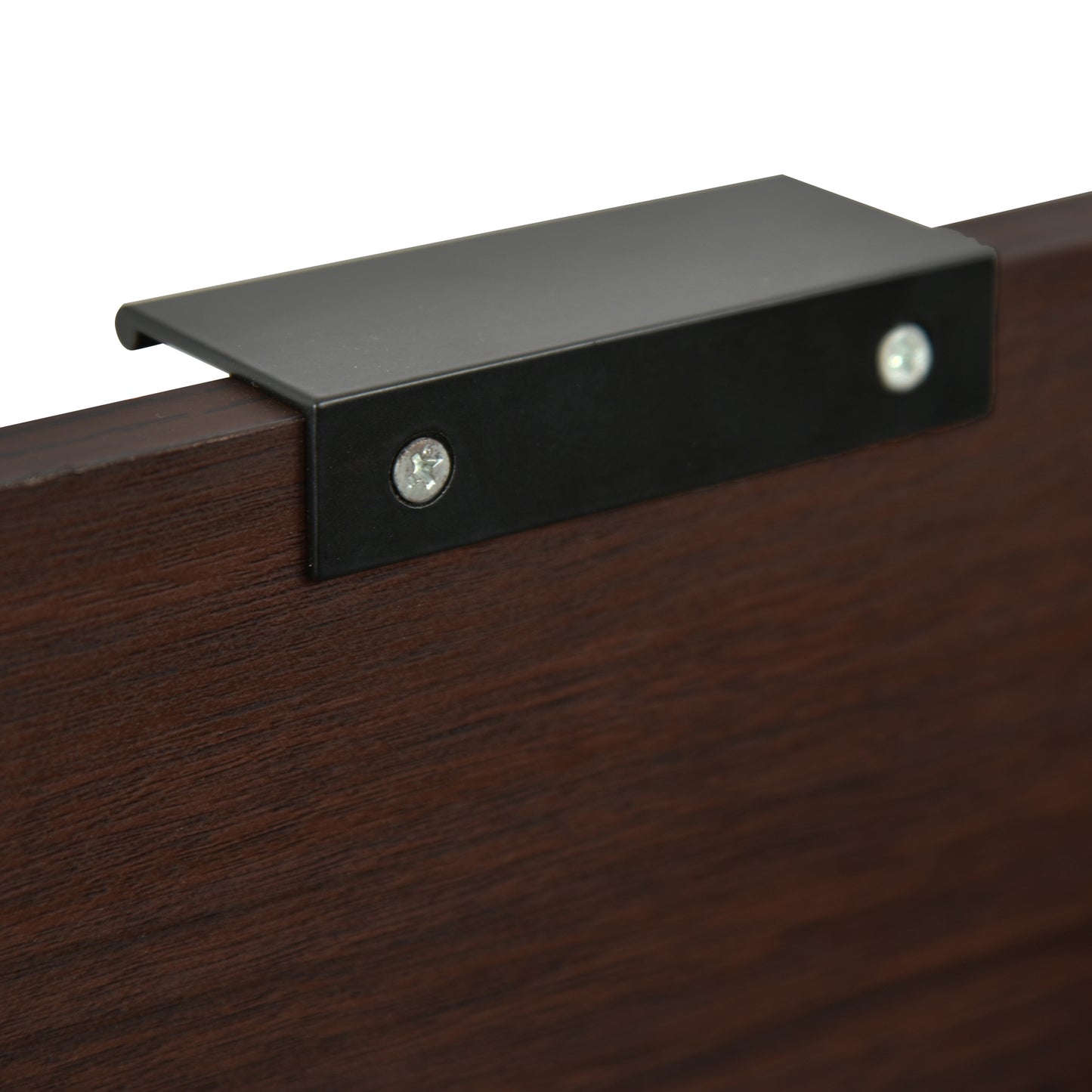 Luca™️ - Walnut 1 Drawer Tall End Table with Shelf for Modern Bedrooms